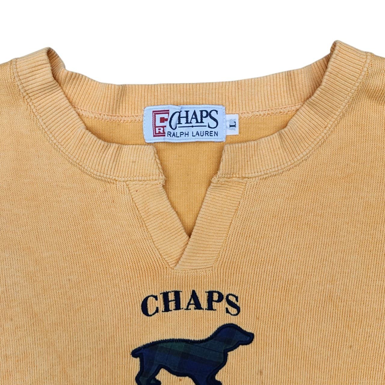 Chaps 90's Rare Chaps Ralph Lauren spellout logo Pullover Size US L / EU 52-54 / 3 - 6 Thumbnail