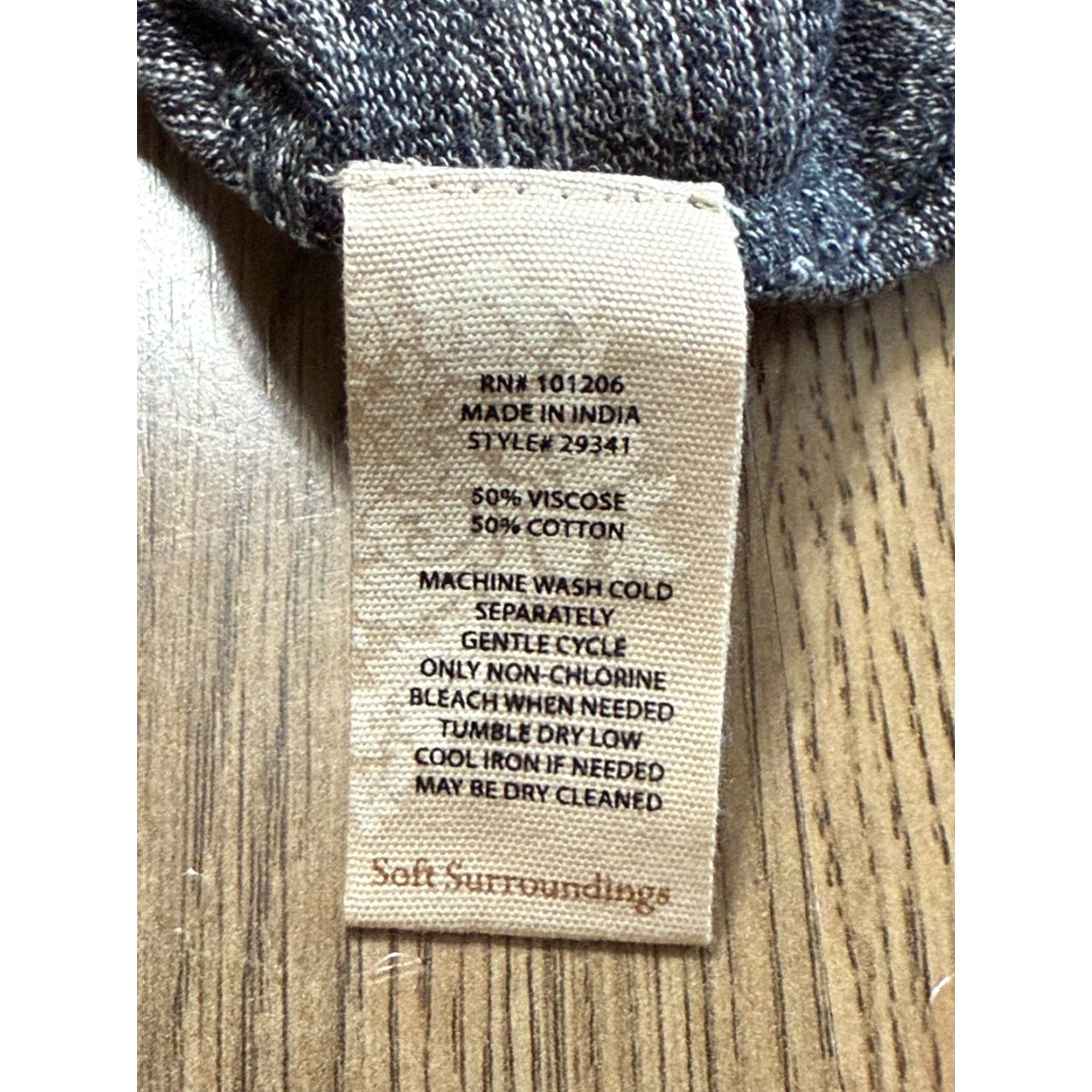 Soft Surroundings Soft Surroundings Dress Shirt Dress Women's Large Gray Short Sleeve Open Shoulder Long Size 36" / US 14 / IT 50 - 5 Thumbnail