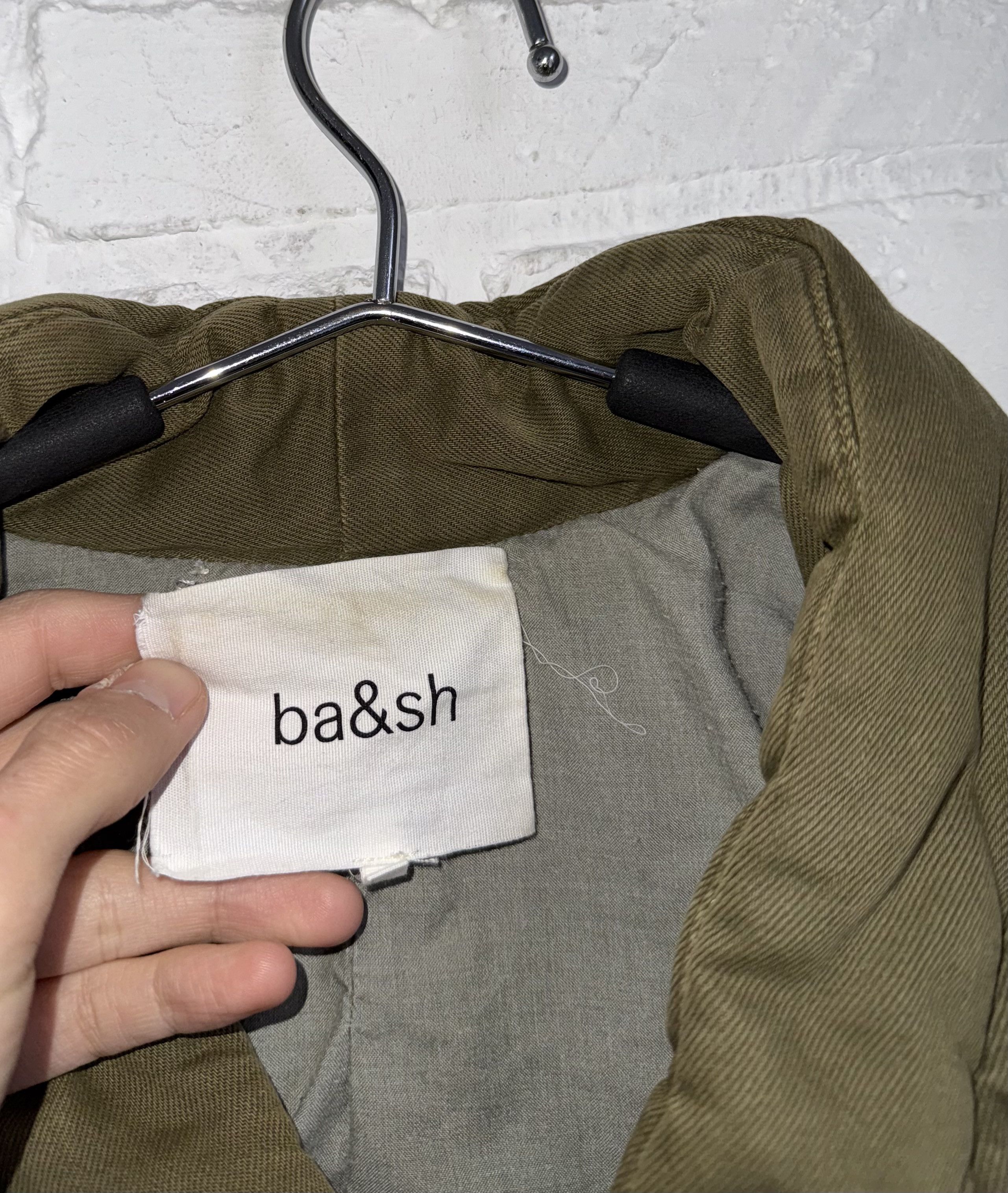 ba&sh Ba&sh quilted denim Caly green jacket Size S / US 4 / IT 40 - 4 Thumbnail