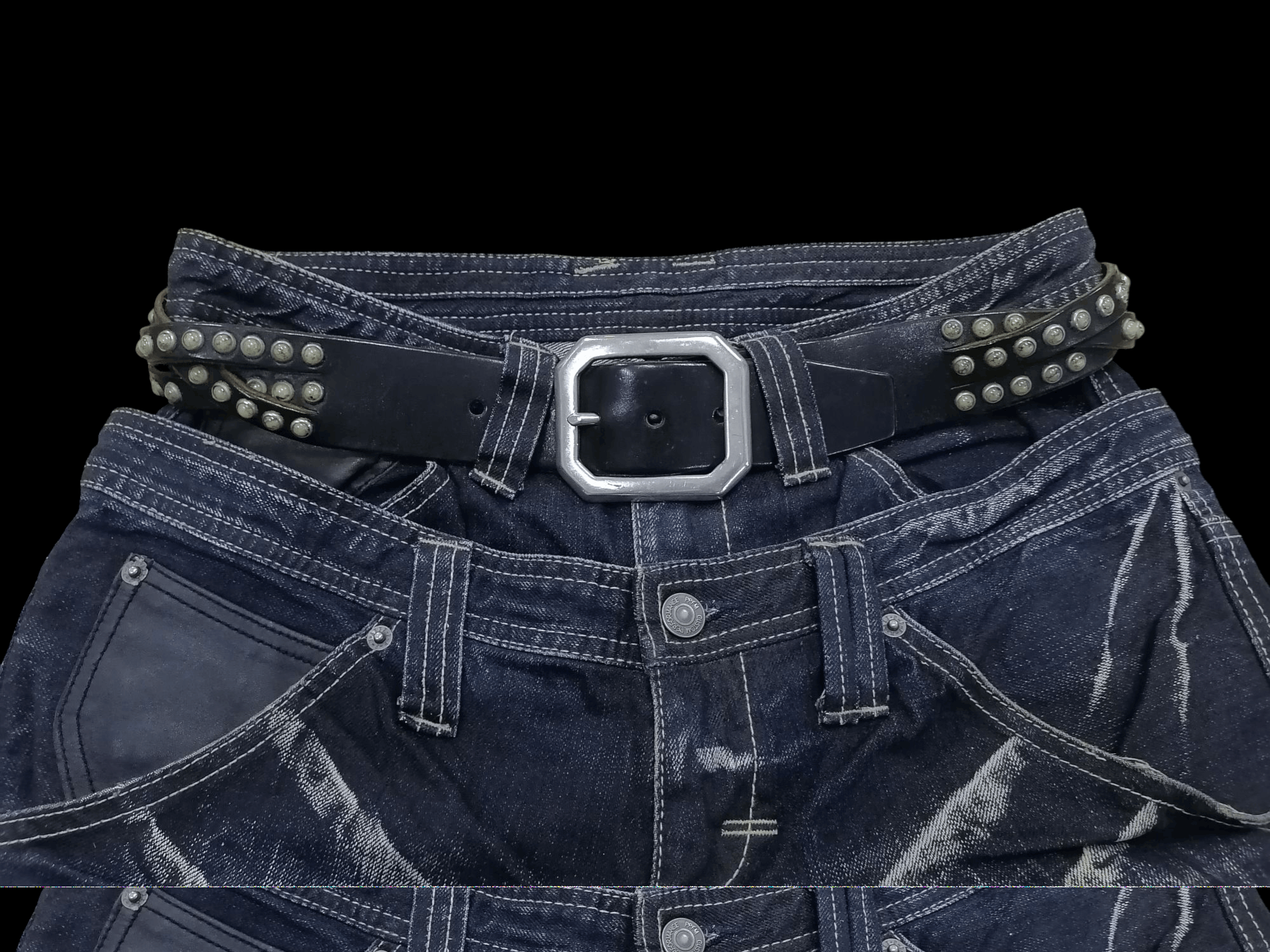 Genuine Leather × Japanese Brand Japan Leather Craft Beads Belts Size ONE SIZE - 2 Thumbnail