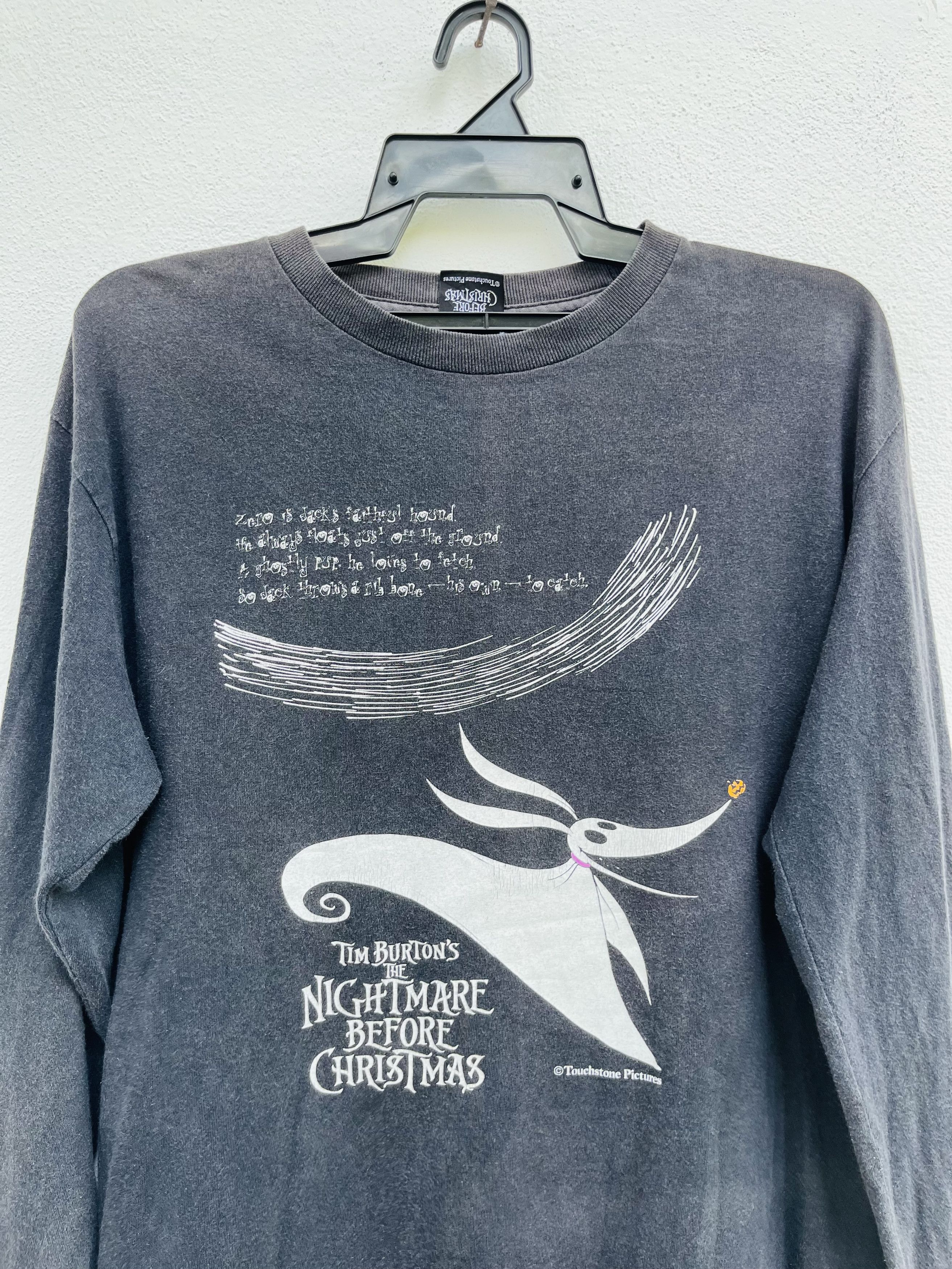 Vintage Vintage Tim Burtons Nightmare Before Christmas Shirt Size US M / EU 48-50 / 2 - 3 Thumbnail