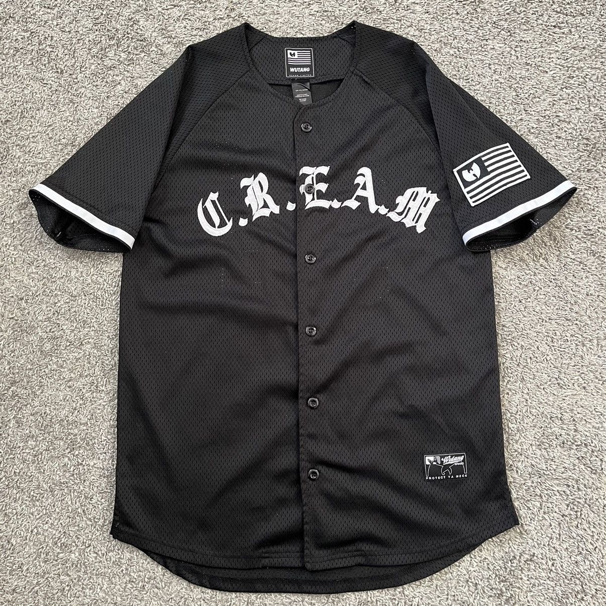 🔴Wu-Tang Baseball Jersey Size Small Rare Black WuTang Gza