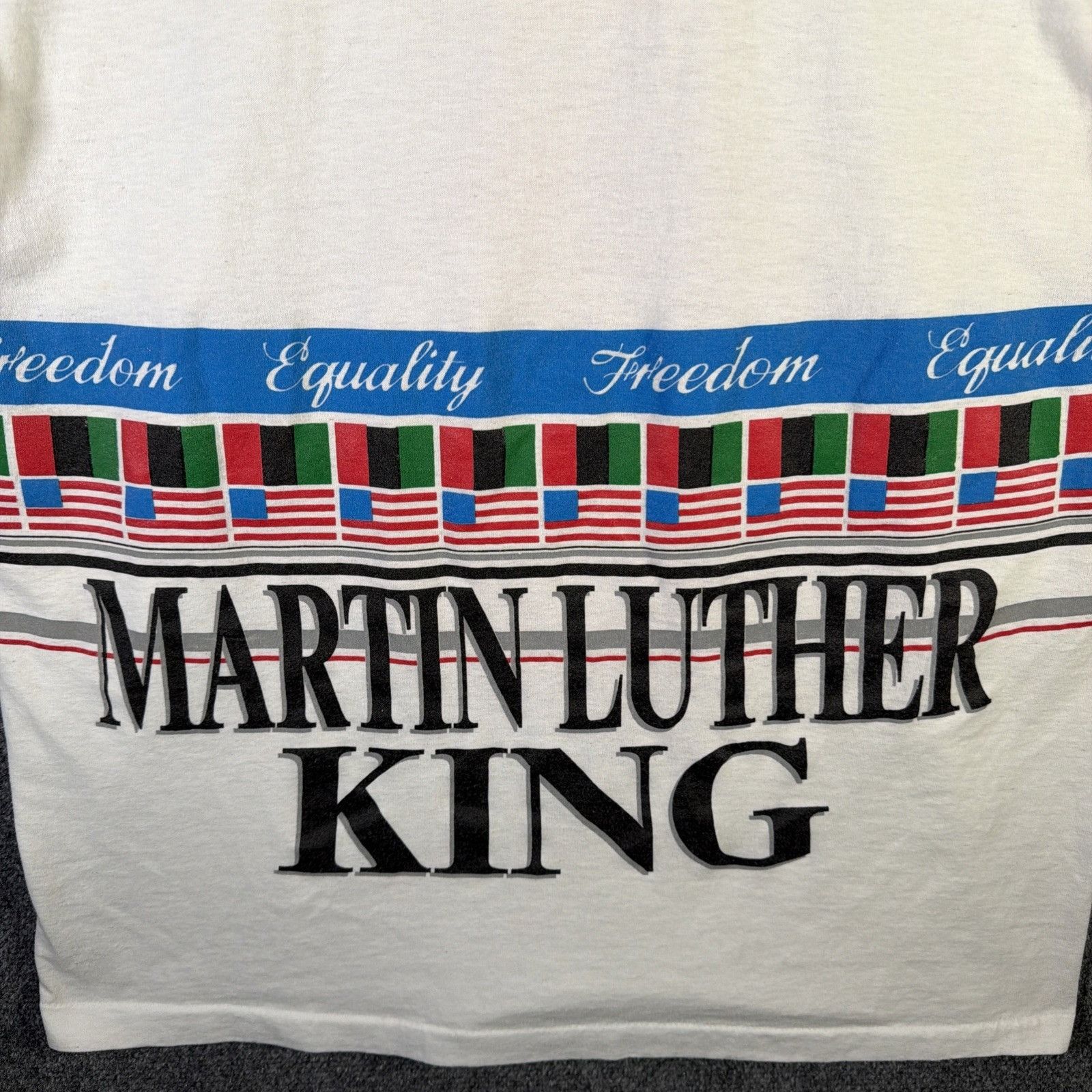 Vintage Vintage Martin Luther King Shirt Mens Large White 90s AOP Size US L / EU 52-54 / 3 - 7 Thumbnail