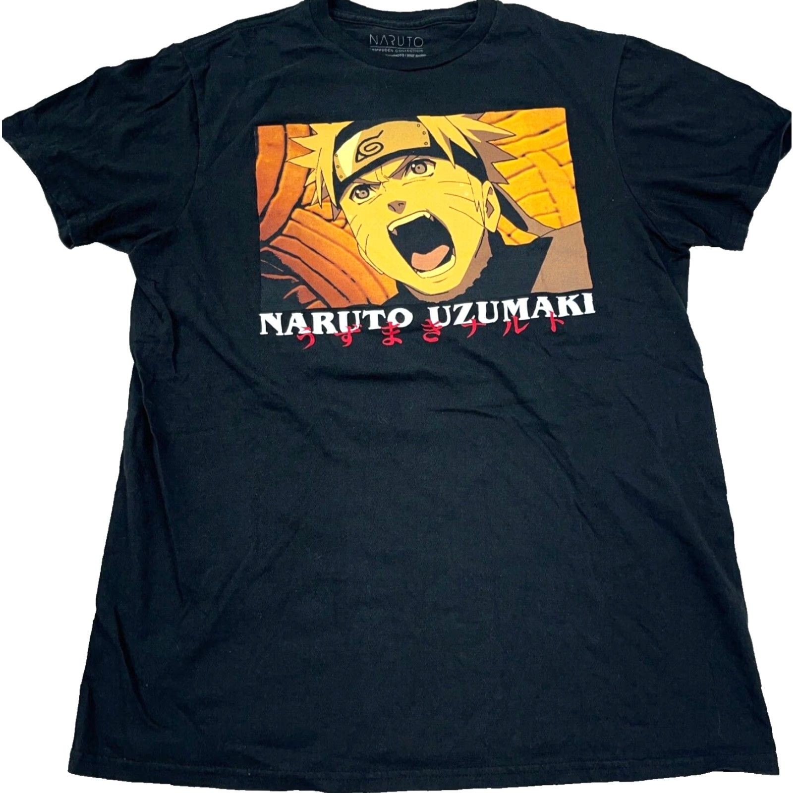 Vintage Naruto Shirt Men Medium Black Uzumaki Anime Comic Cartoon TV Shoe Tee Adults Size US M / EU 48-50 / 2 - 2 Thumbnail