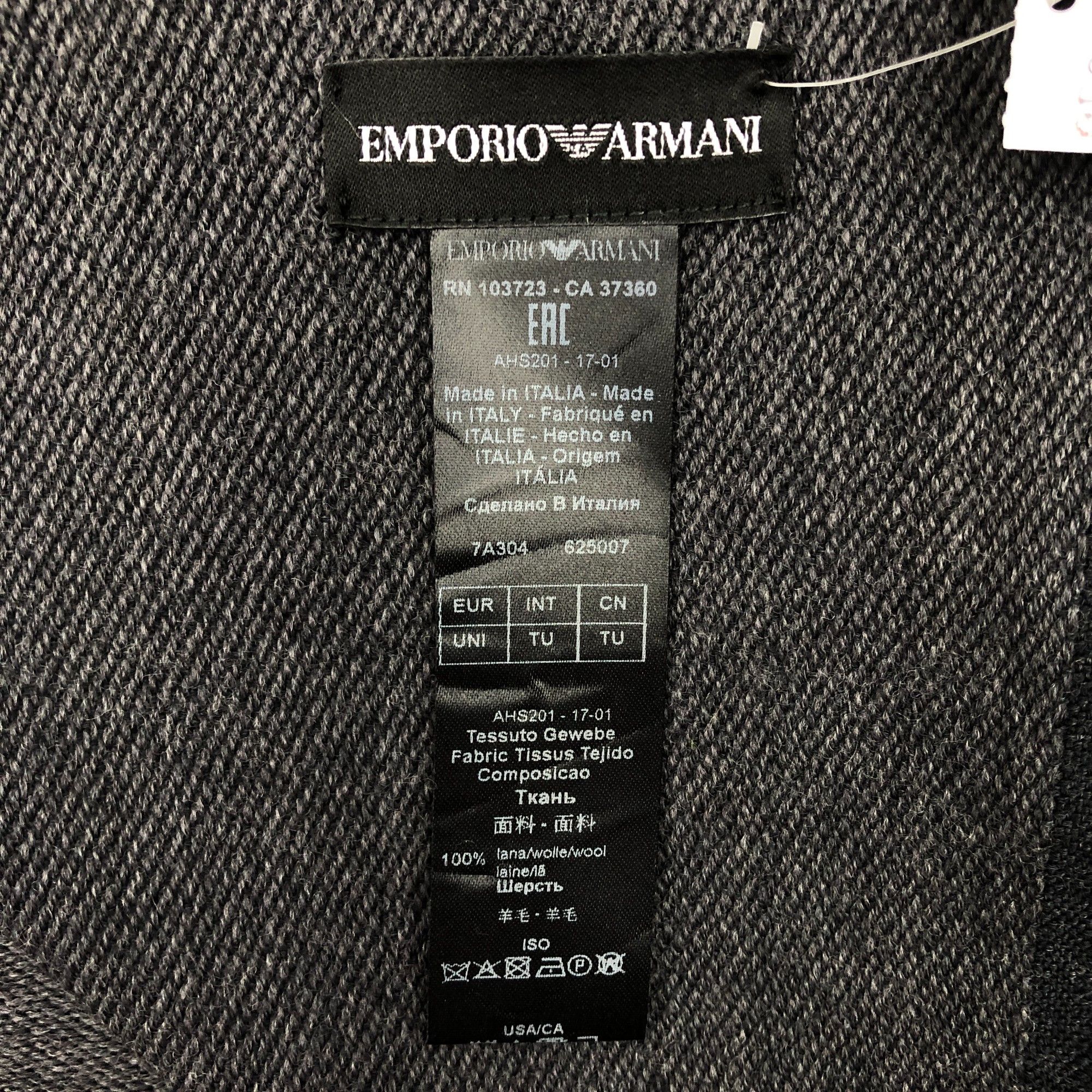 Emporio Armani Vintage Emporio Armani Scarf Muffler Wool Cashmere Scarves Size ONE SIZE - 6 Thumbnail