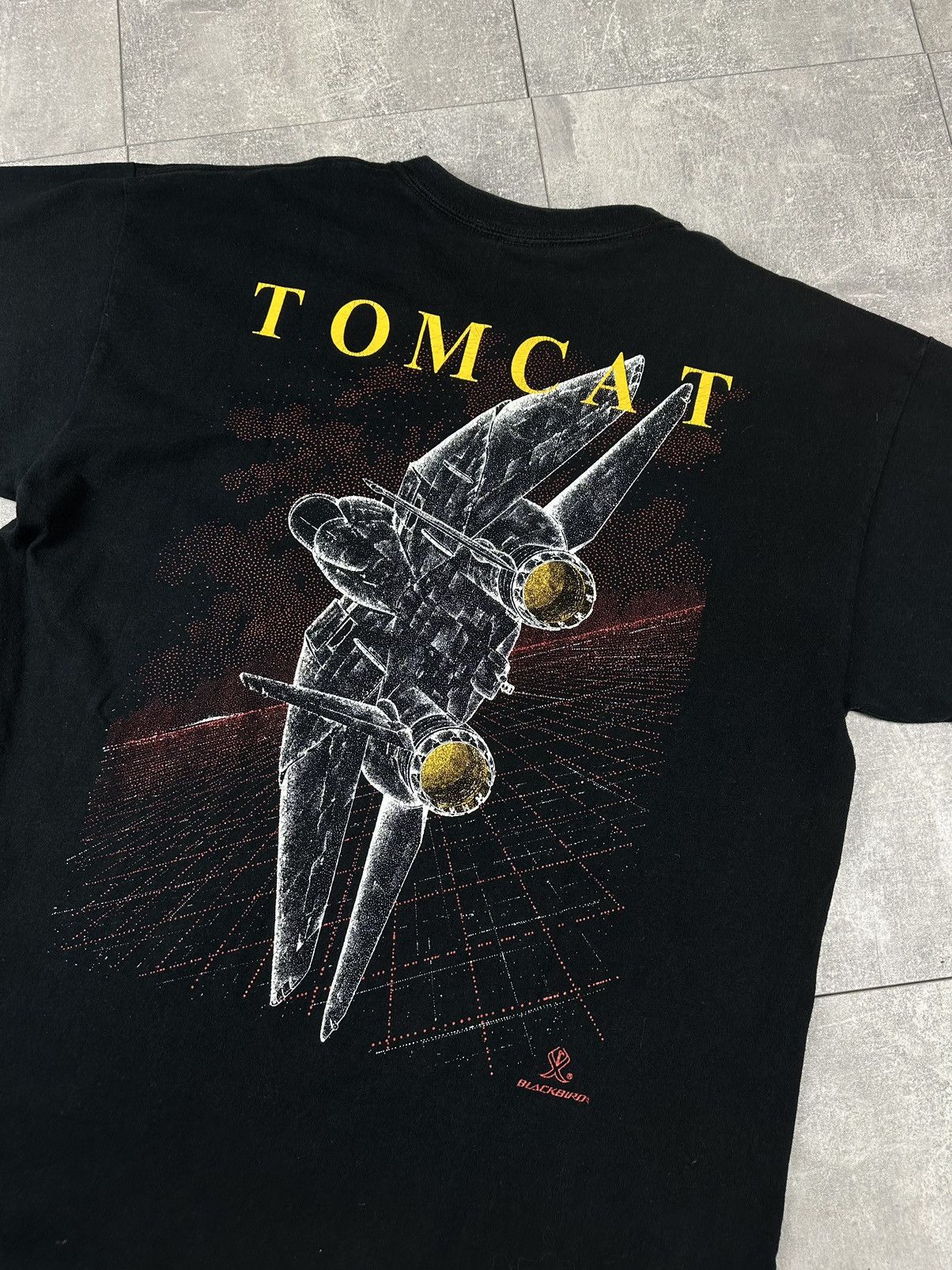 Gildan Vintage F-14 Tomcat Fighter Jet All Over Print Size US L / EU 52-54 / 3 - 12 Thumbnail