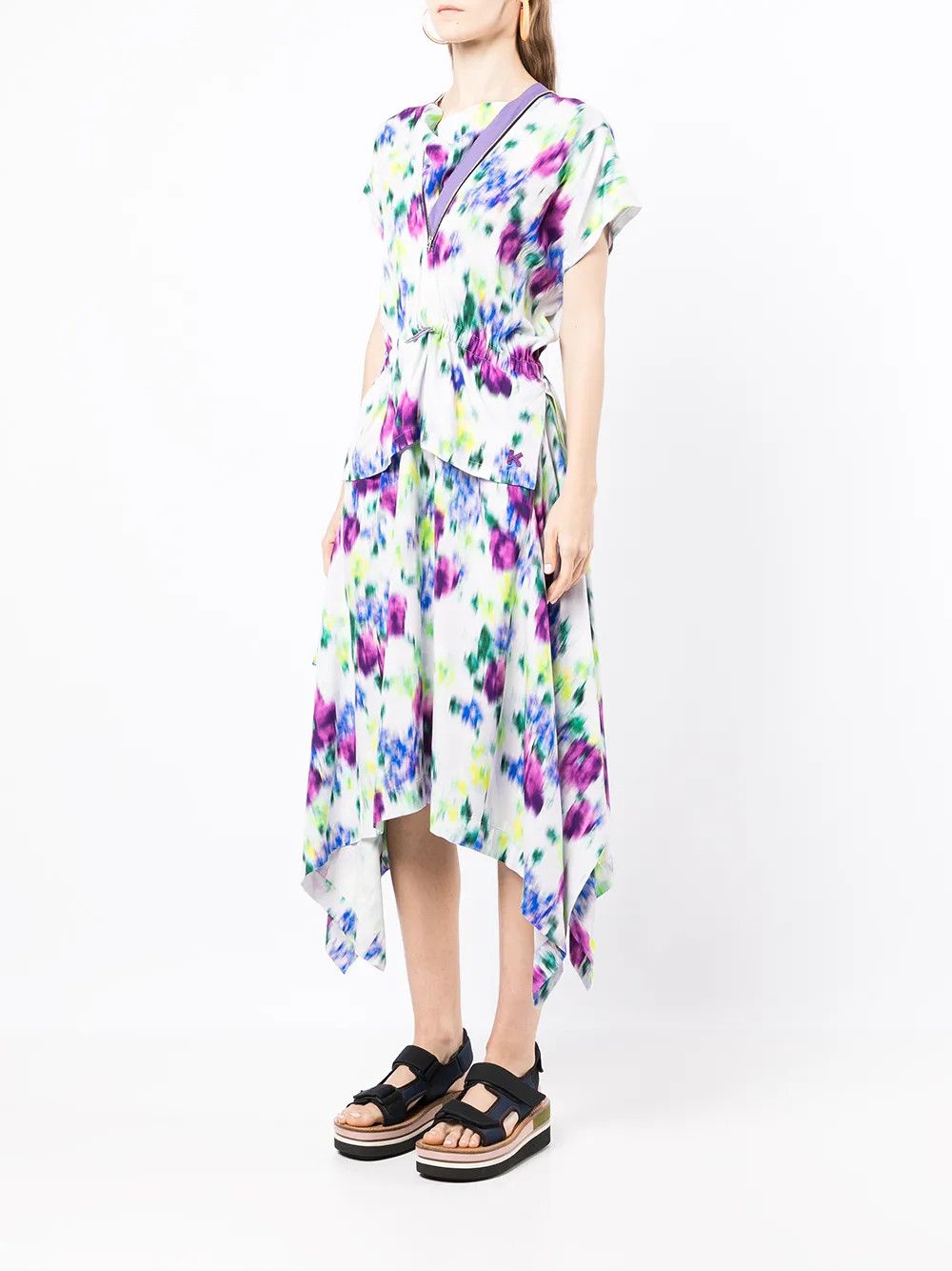 Kenzo o1y1025 Maxi Dress in Multicolor Size XS / US 0-2 / IT 36-38 - 2 Thumbnail