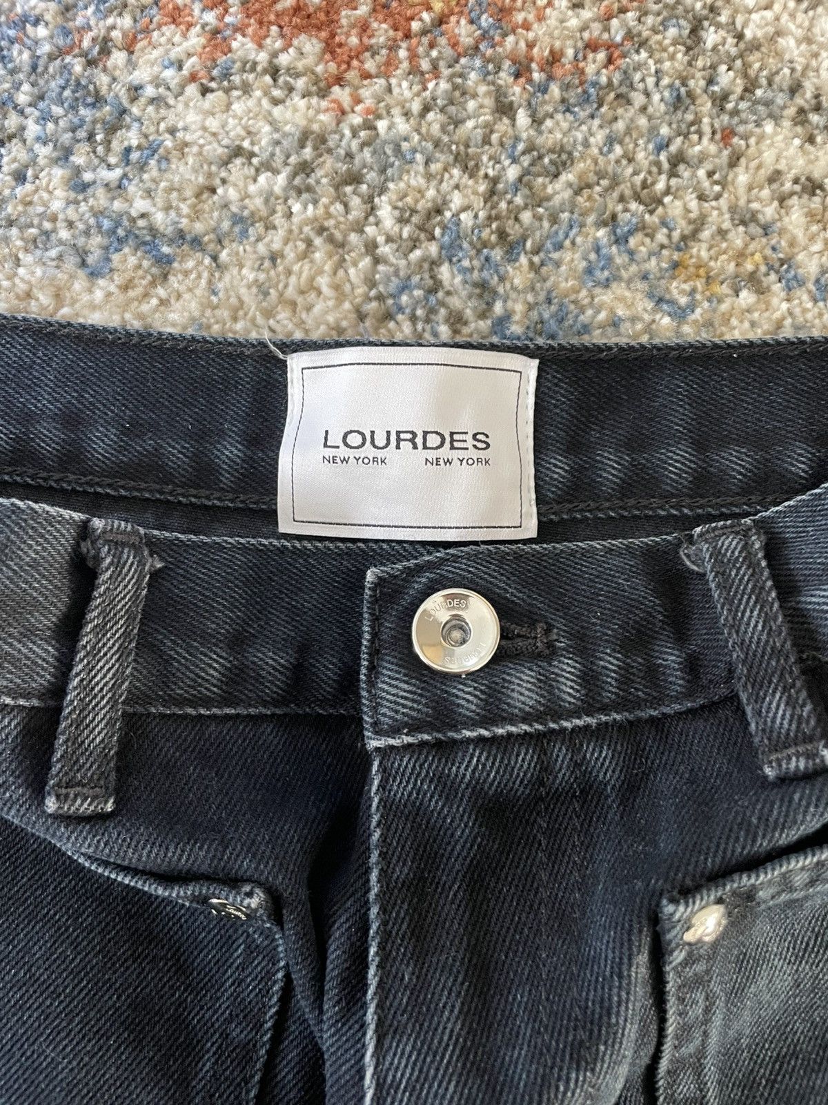Vintage Lourdes Cargo Jeans in Midnight Blue Size US 29 - 4 Thumbnail