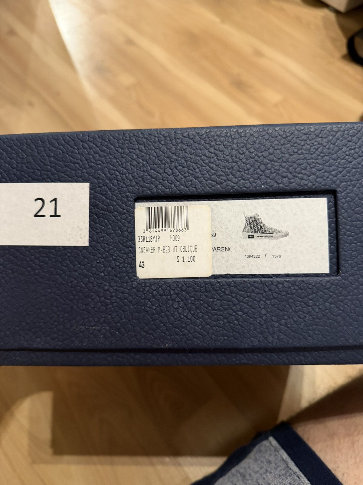 Dior Dior B23 Oblique High Top Sneakers Men’s Size US 9.5 / EU 42-43 - 4 Thumbnail