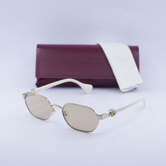 Gucci Gucci GG1593S 002 Sunglasses Endura Gold Oval Frame, Nude Size ONE SIZE - 10 Thumbnail