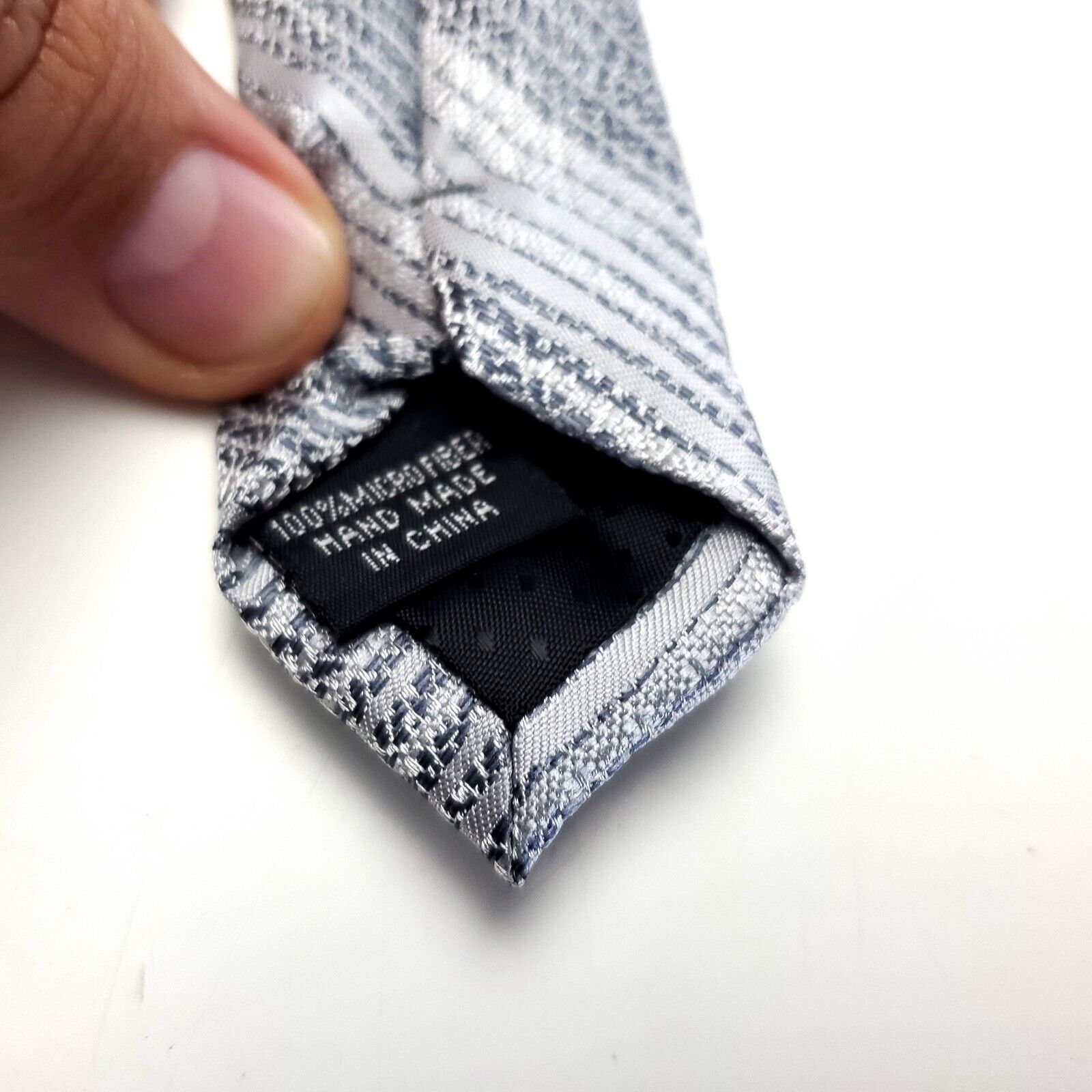 Stacy Adams Stacy Adams Microfiber Gray Striped Gradient Skinny Size ONE SIZE - 4 Thumbnail