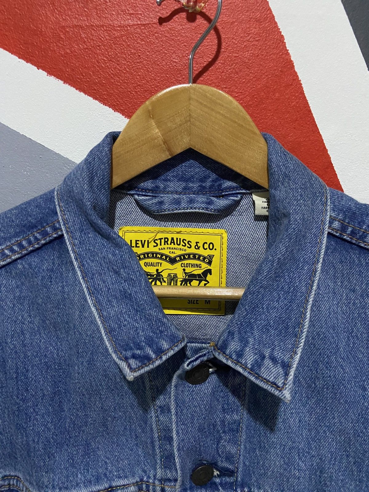 Levi's Levis X Snoopy Denim Jacket Size US M / EU 48-50 / 2 - 4 Thumbnail