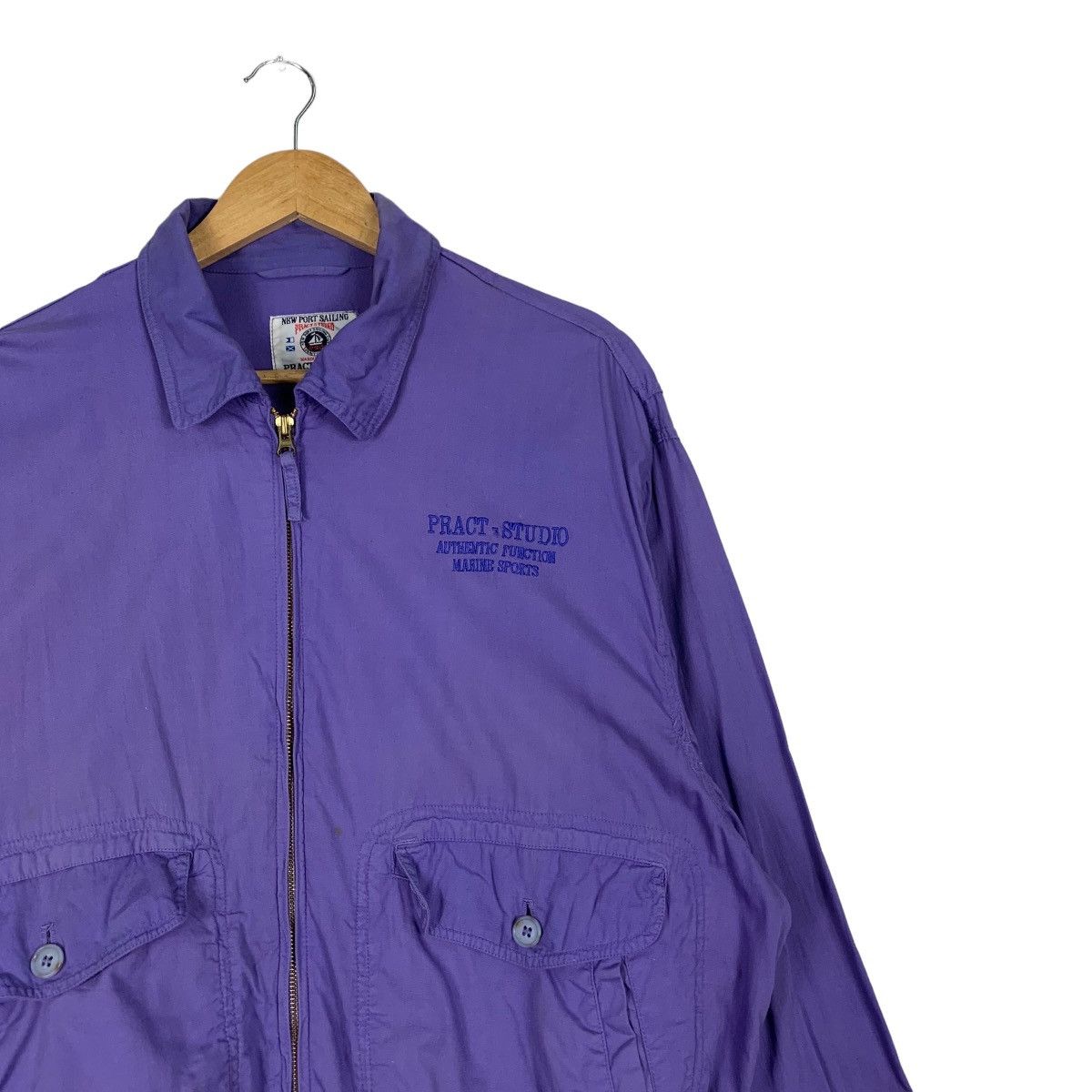 Japanese Brand New Port Sailing Club PRACT STUDIO Purple Jacket #1162-C53 Size US L / EU 52-54 / 3 - 5 Thumbnail