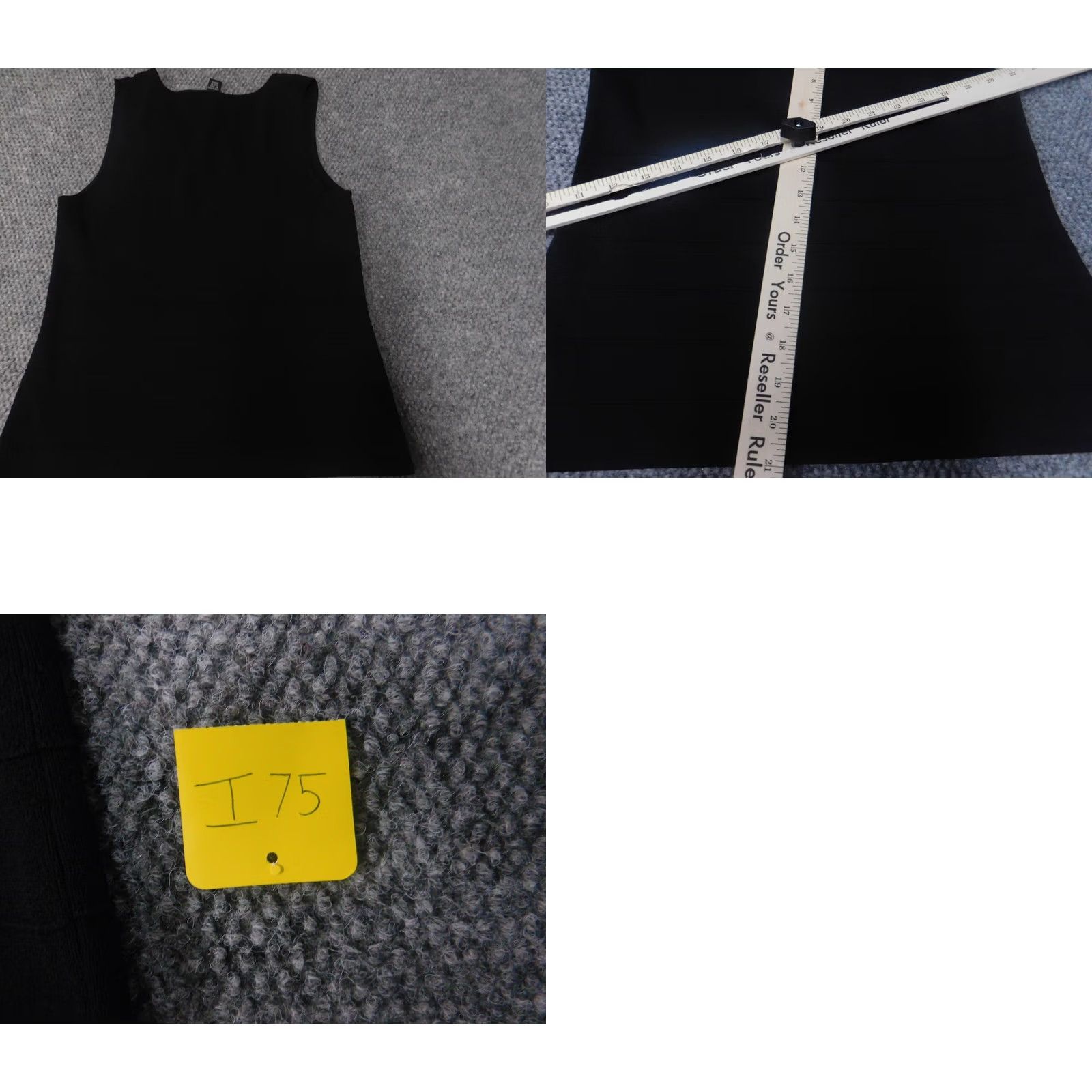 Vintage Cable & Gauge Blouse Womens Medium Black Crew Neck Pullover Casual Sleeveless Cotton Polyester Rayon Stretch Regular Basic Classic Size M / US 6-8 / IT 42-44 - 8 Thumbnail