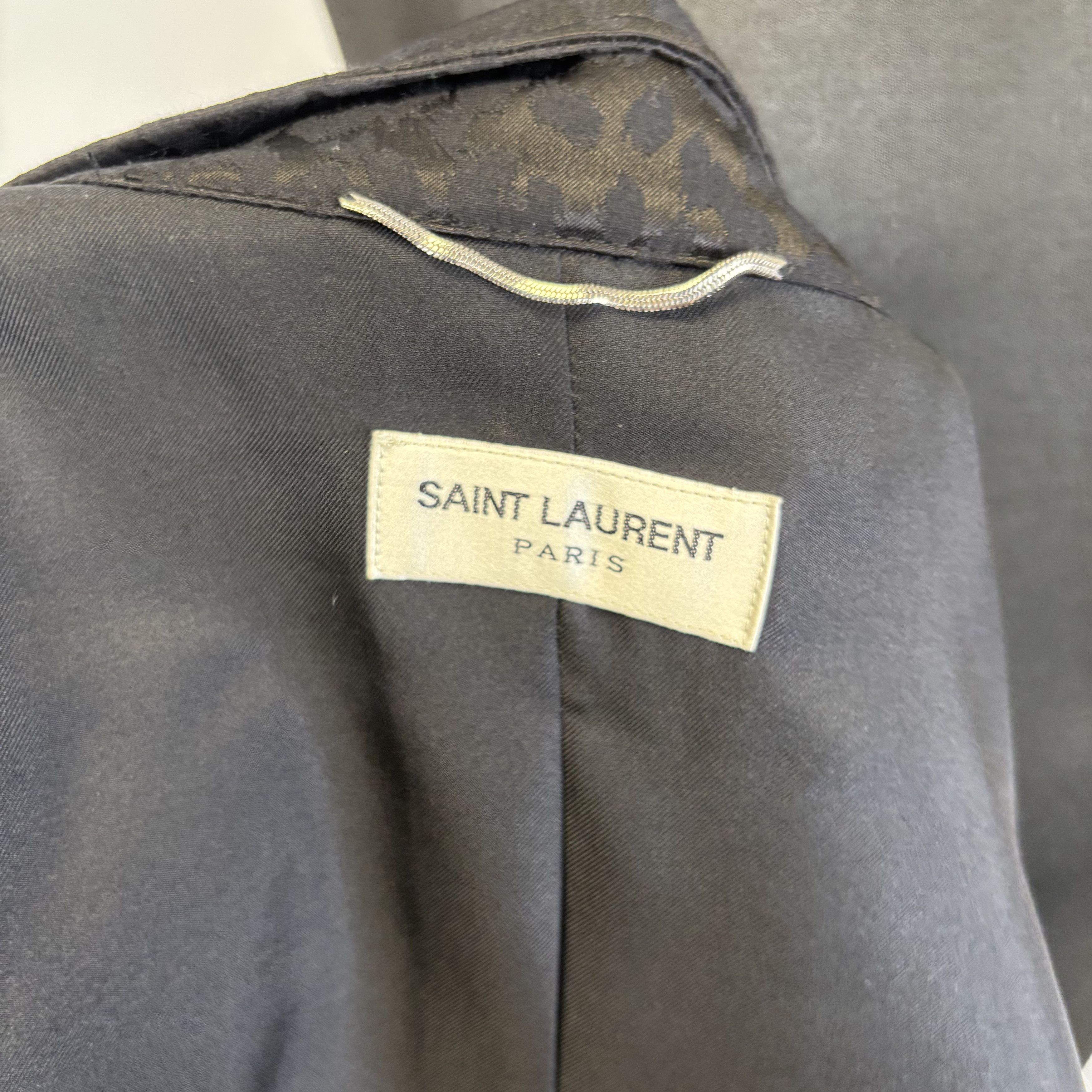 Saint Laurent Paris Saint Laurent Black Leopard Jacket Size US L / EU 52-54 / 3 - 6 Thumbnail