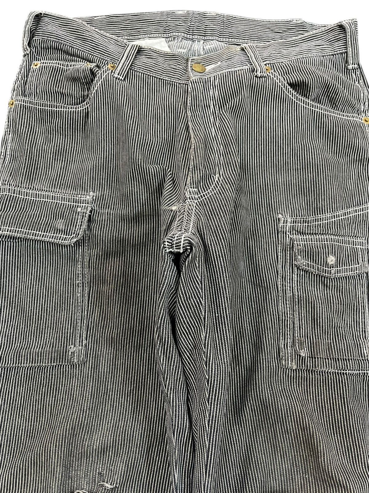Japanese Brand Vintage Dogman Hickory Baggy Cargo Denim Size US 32 / EU 48 - 2 Thumbnail