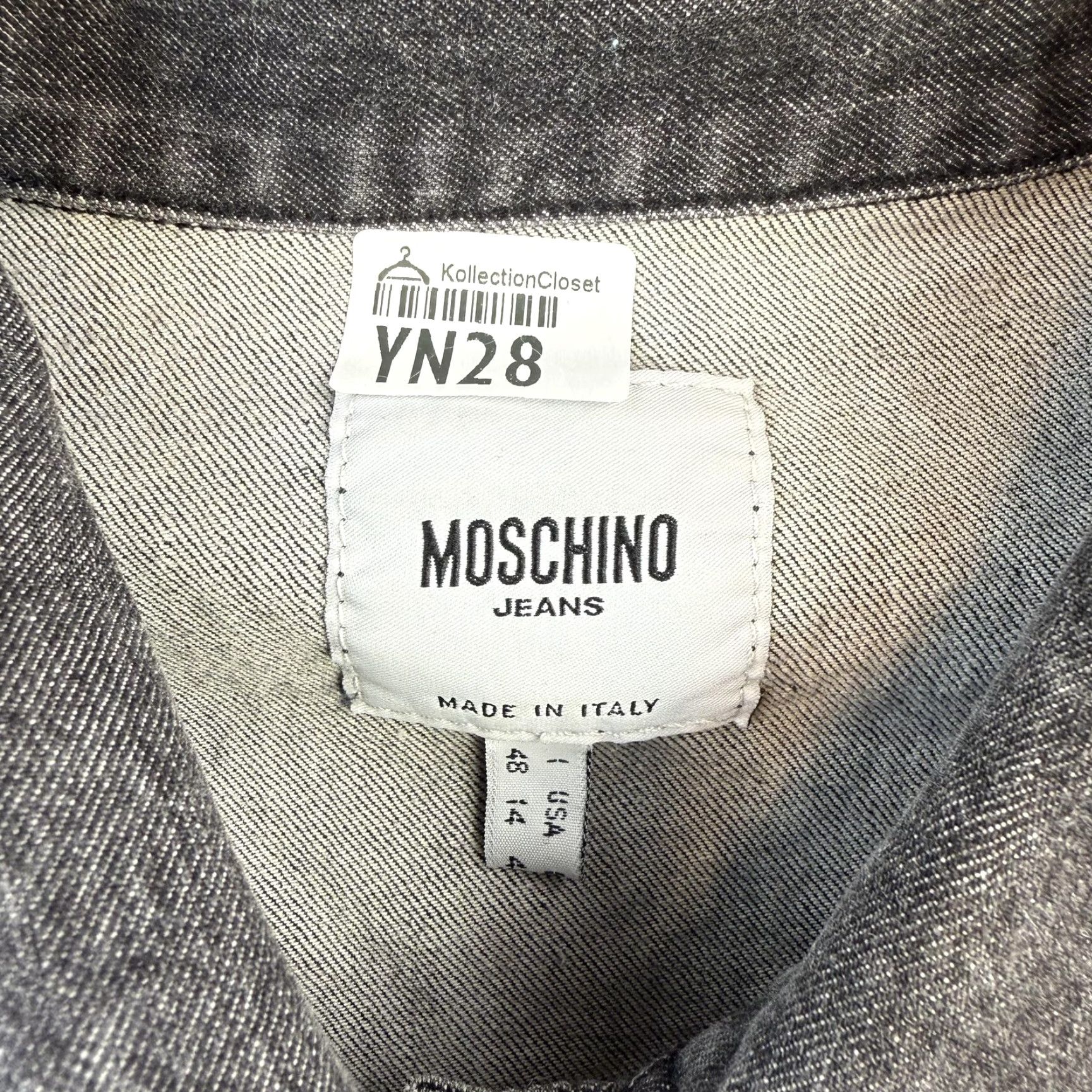Moschino VINTAGE Moschino Jeans Jacket Womens M Black Denim Button Up Made Italy Jacket Womens M Black Denim Button Up Made Italy Size 32" / US 10 / IT 46 - 5 Thumbnail