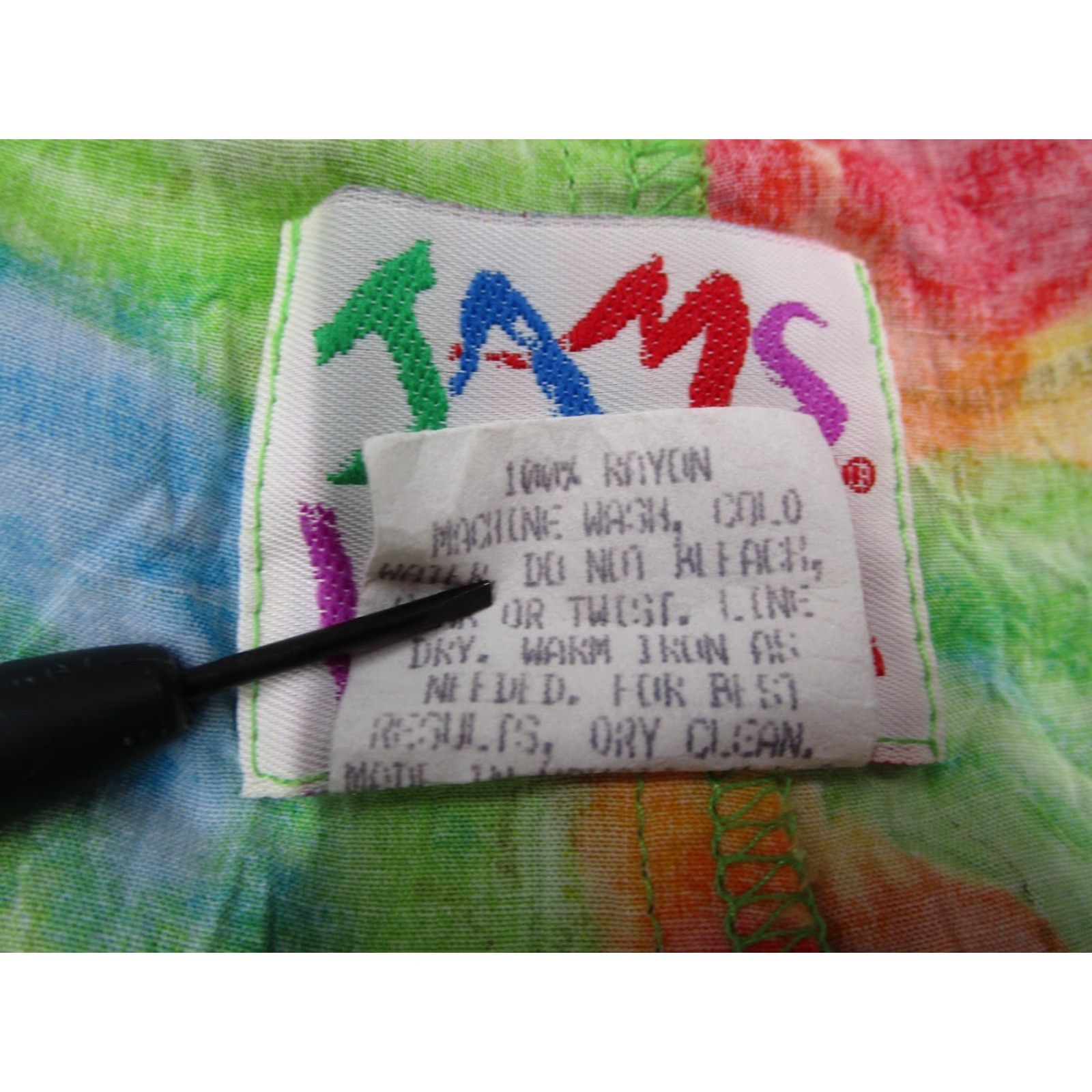 Jams World Jams World Pants Women Medium Multicolor Gold Rose Capri Made in USA 38x19 Size 32" / US 10 / IT 46 - 5 Thumbnail