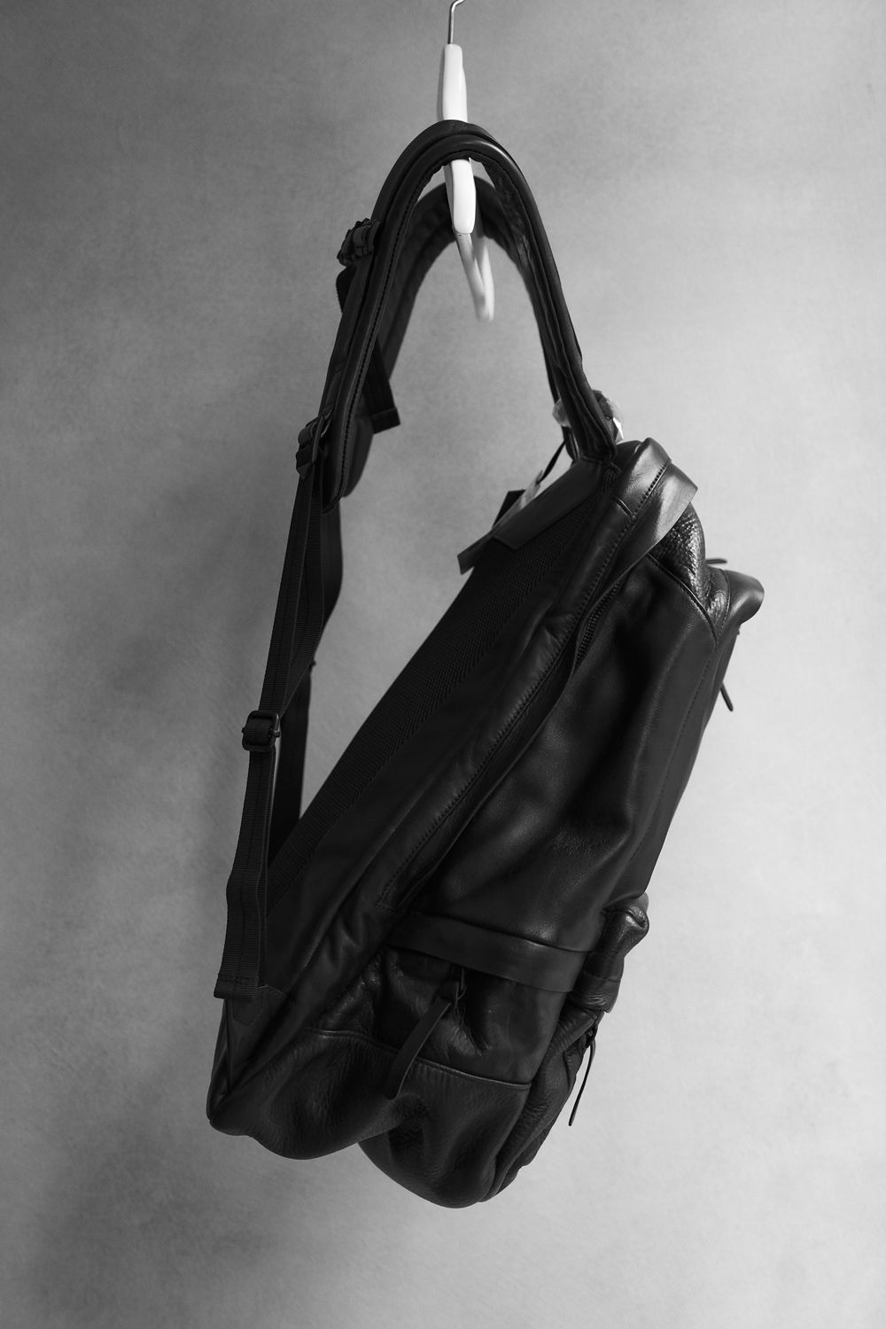 Juun.J JUUN.J Leather Backpack- Black Size ONE SIZE - 6 Thumbnail