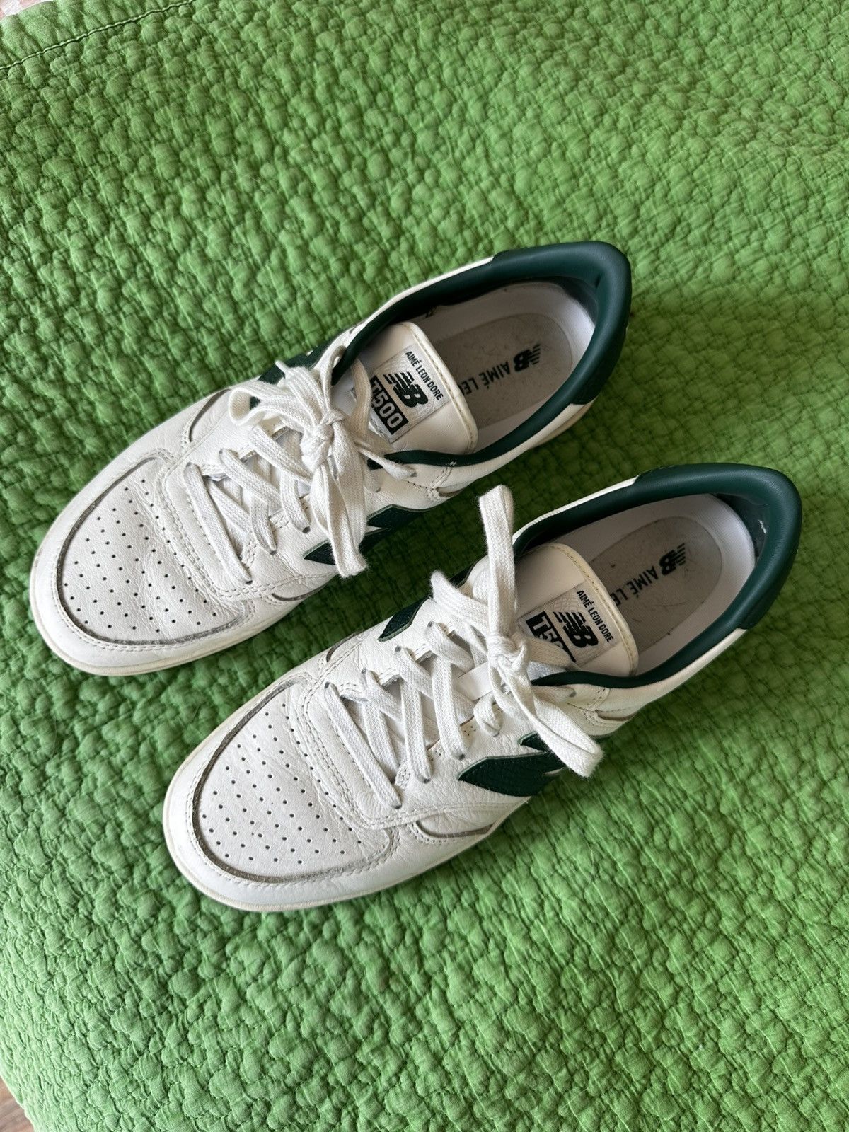 Aime Leon Dore × New Balance T500 Green Size US 9.5 / EU 42-43 - 4 Thumbnail