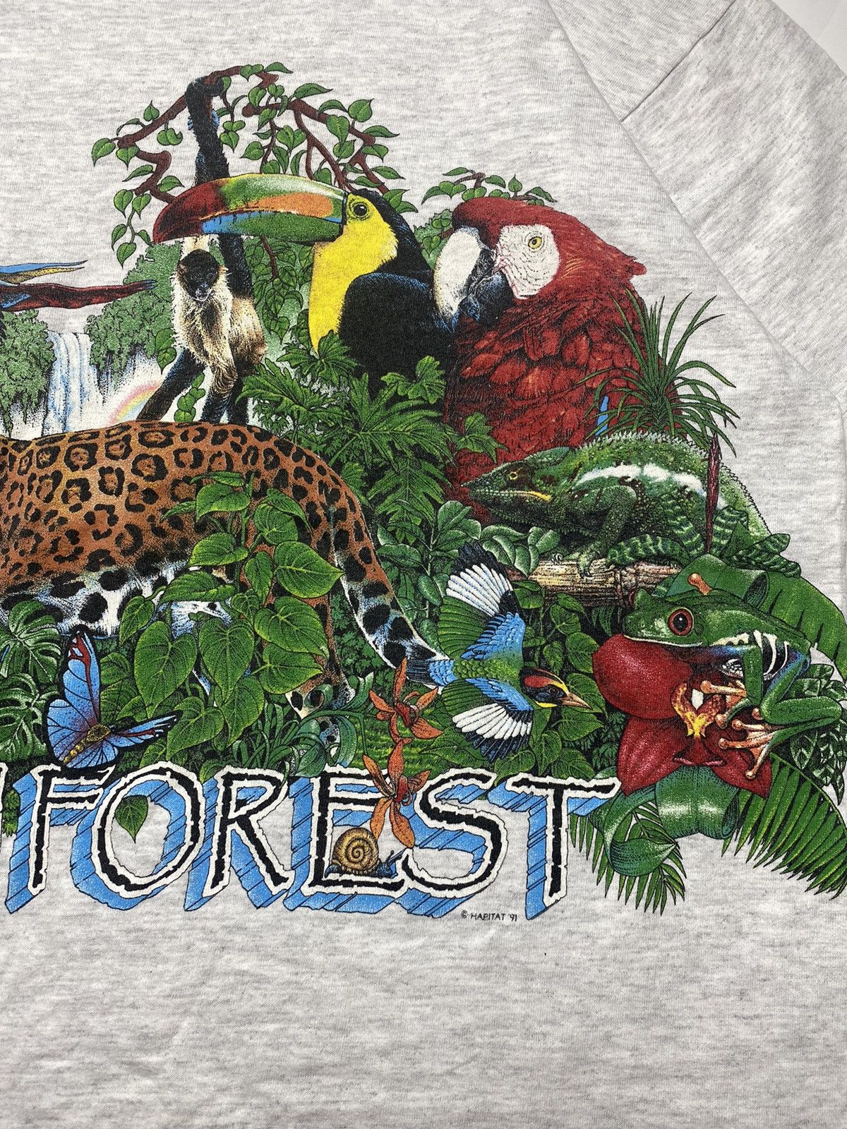 Habitat × Hysteric Glamour × Japanese Brand 1991 Habitat Oneita - Flora & Fauna T-Shirt Size US L / EU 52-54 / 3 - 9 Thumbnail