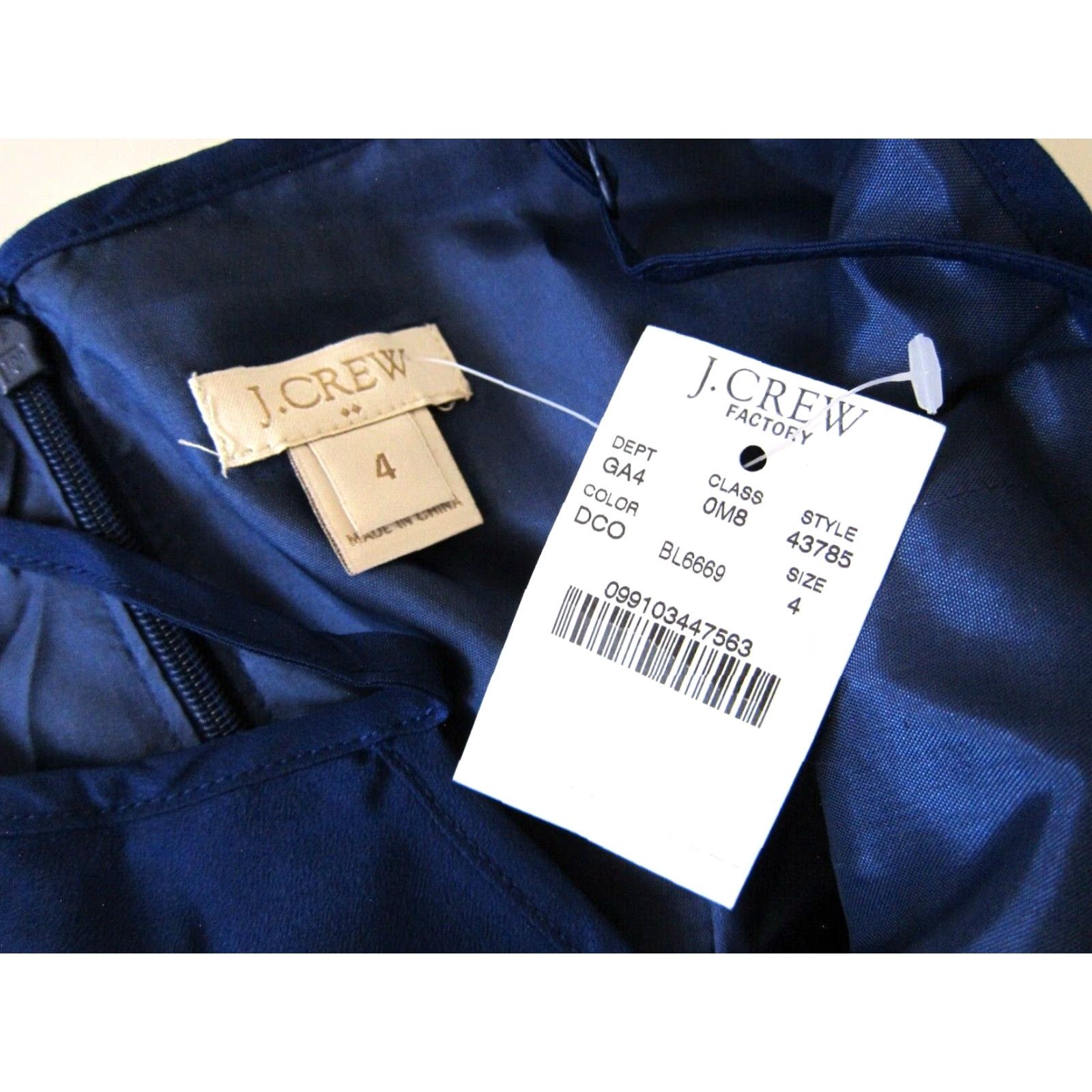 J.Crew NWT J.Crew Royal Blue Spaghetti Strap Pocket Empire Tank Slip Sun Dress Size 4 Size S / US 4 / IT 40 - 4 Thumbnail