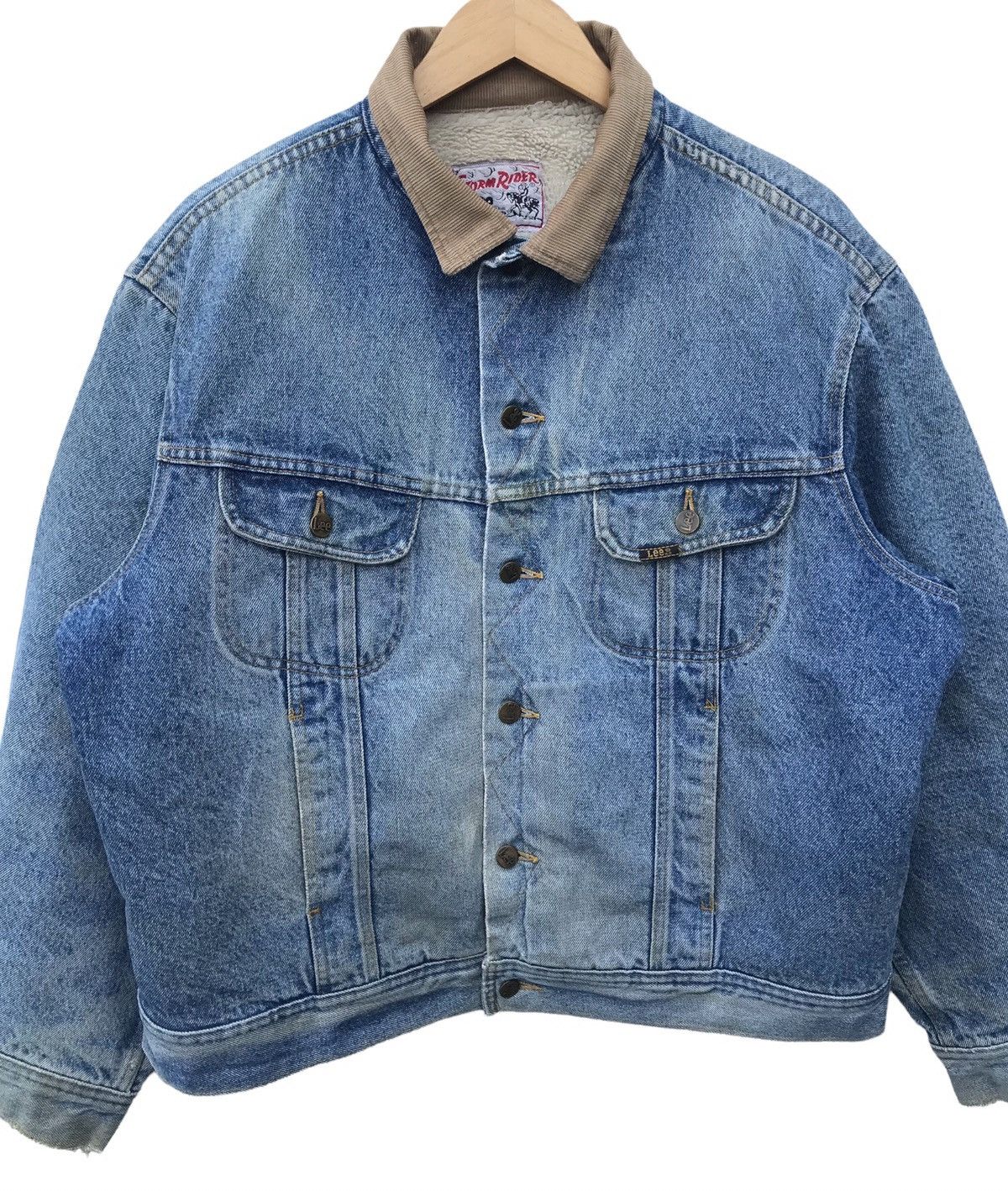 Lee Vintage Lee Storm Rider Distressed Faded Sherpa Trucker Size US L / EU 52-54 / 3 - 5 Thumbnail