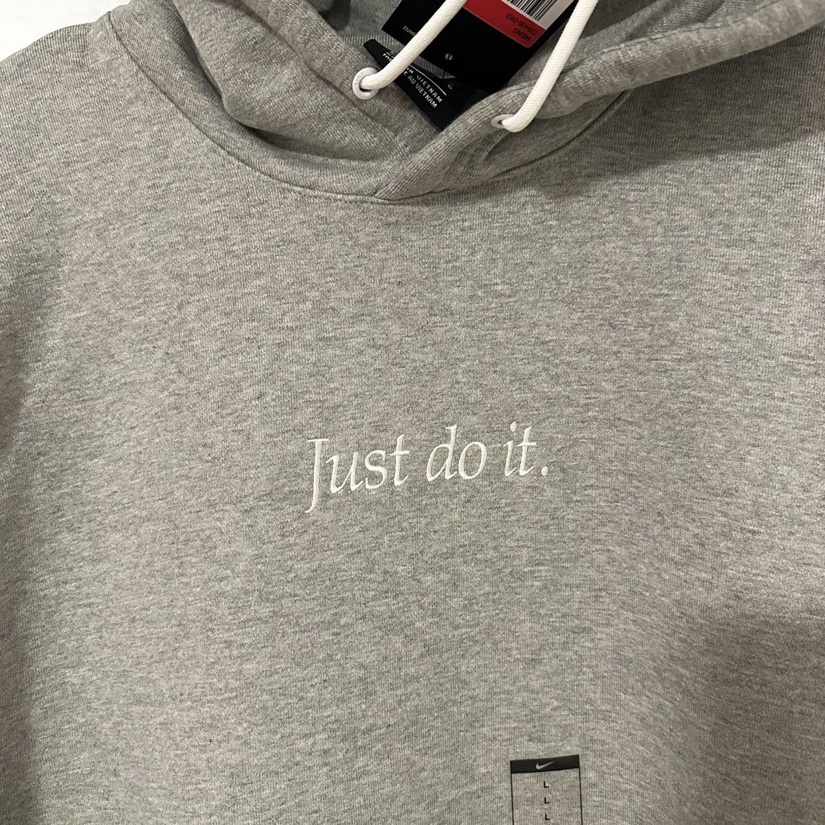 Nike Nike NSW "Just Do It" Heavyweight Grey Hoodie CI9406-063 Size US L / EU 52-54 / 3 - 3 Thumbnail