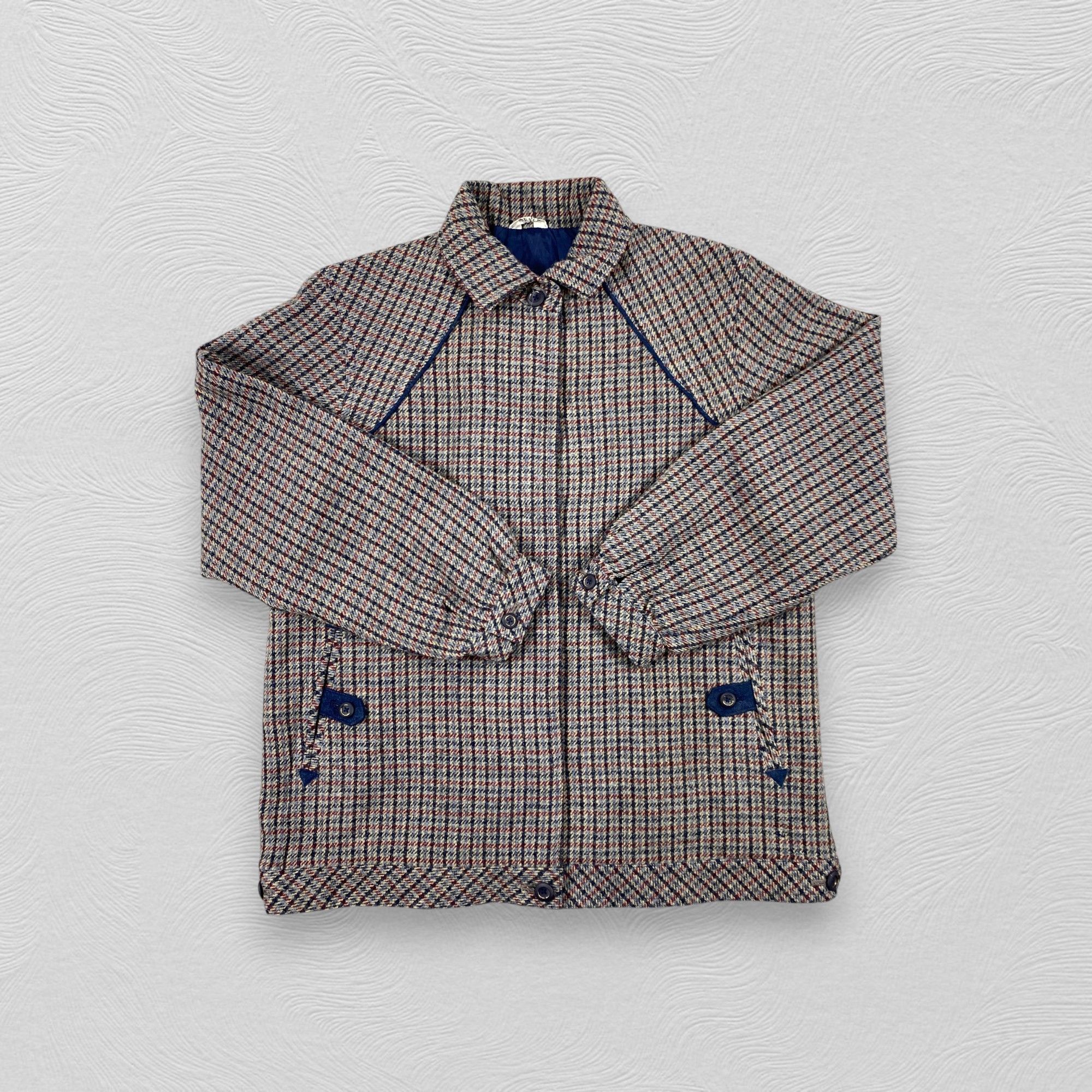 Japanese Brand Vintage Japanese Brand Plaid Wool Jacket -J194 Size US S / EU 44-46 / 1 - 3 Thumbnail