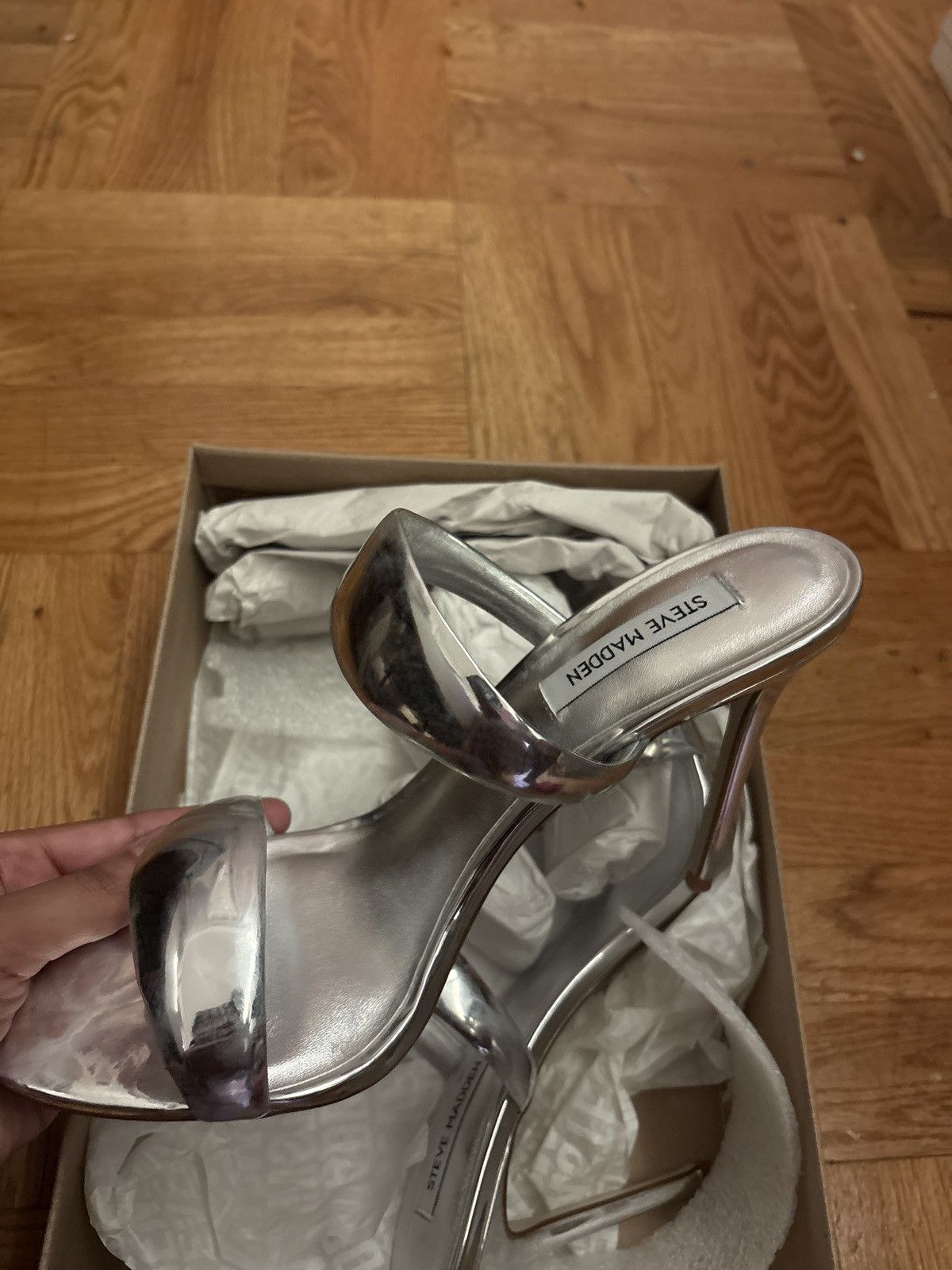Steve Madden Steve madden silver heel Size US 11 / IT 41 - 3 Thumbnail