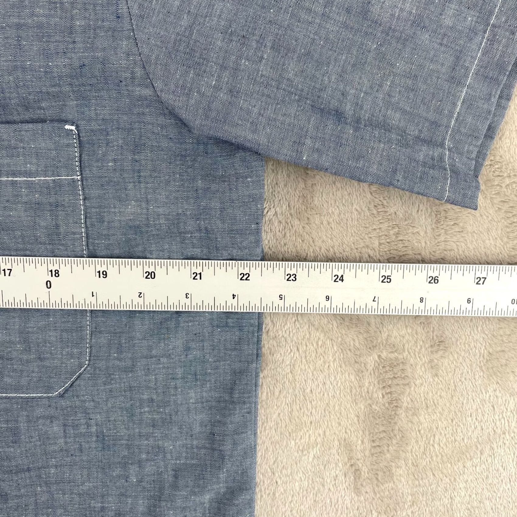 Vintage VINTAGE Big Mac Chambray Shirt Medium Blue Short Sleeve Button-Down 1980s Mens Shirt Size US M / EU 48-50 / 2 - 7 Thumbnail