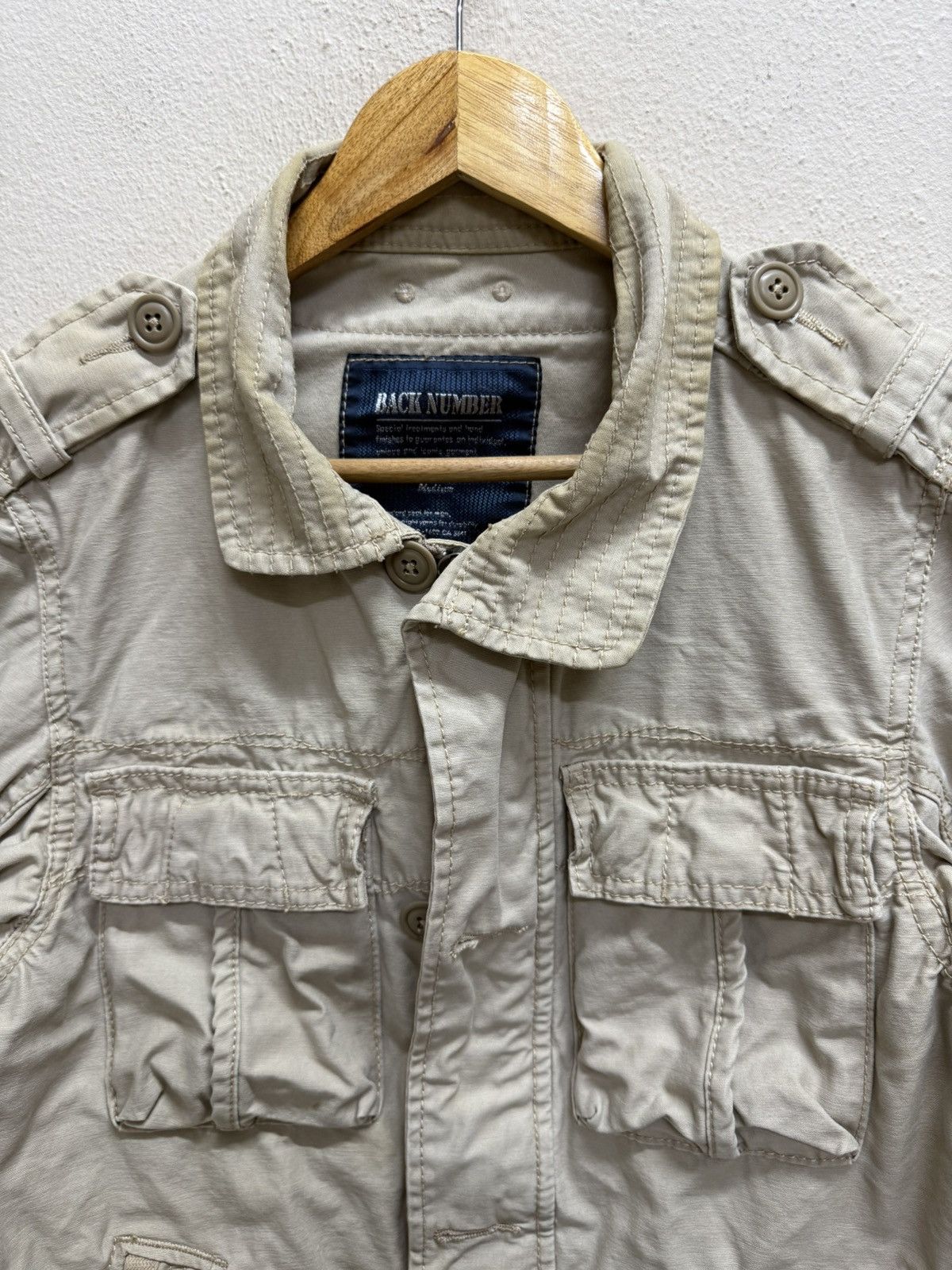 Japanese Brand Back Number Ultility Miltary Field Khakis Jacket Size US S / EU 44-46 / 1 - 17 Thumbnail