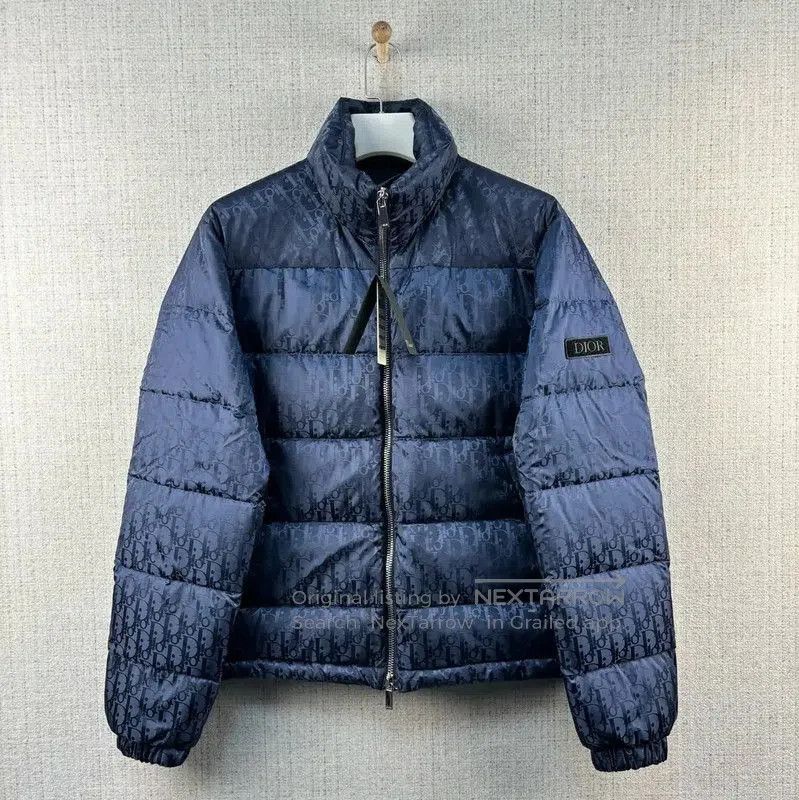 Other Dior Men's Dark Blue Nylon Puffer Jacket . Size US L / EU 52-54 / 3 - 1 Thumbnail