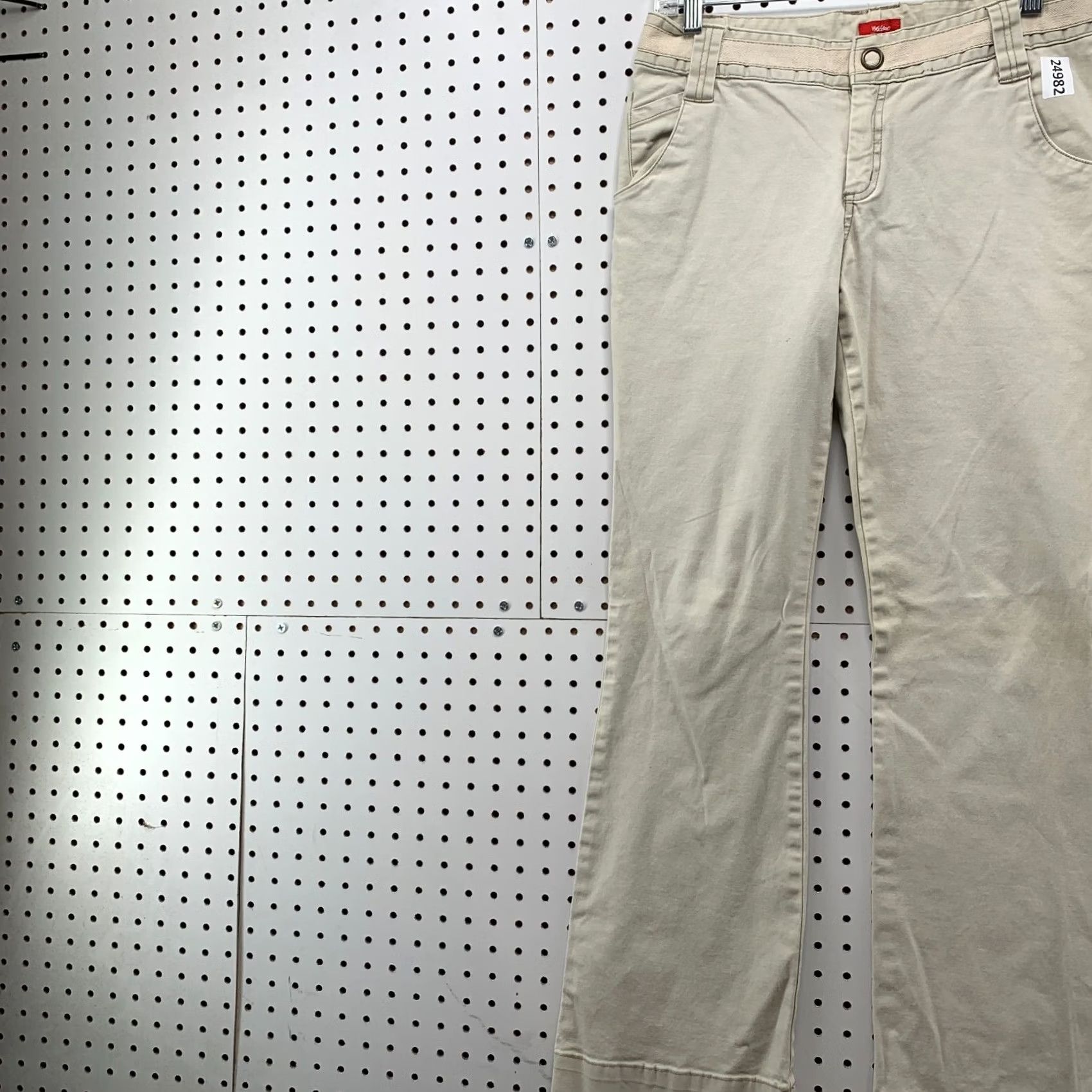 Mossimo VINTAGE Mossimo Stretch Pants Beige Flared Women’s Size 9 30x31 Size 30" / US 8 / IT 44 - 3 Thumbnail