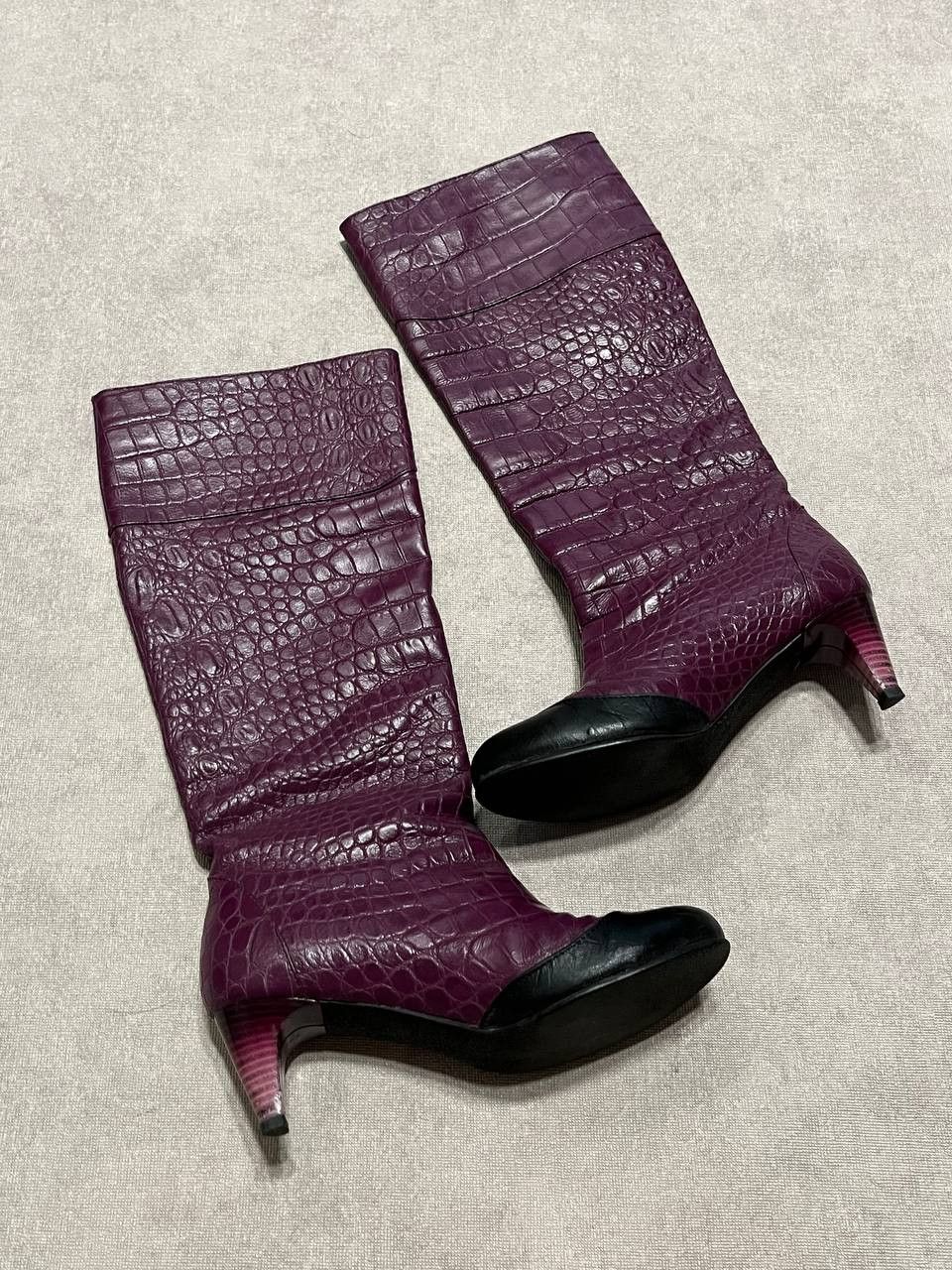 Roberto Cavalli Rare Roberto Cavalli Vintage Women`s Leather Heels Boots 37 Size US 7 / IT 37 - 10 Thumbnail