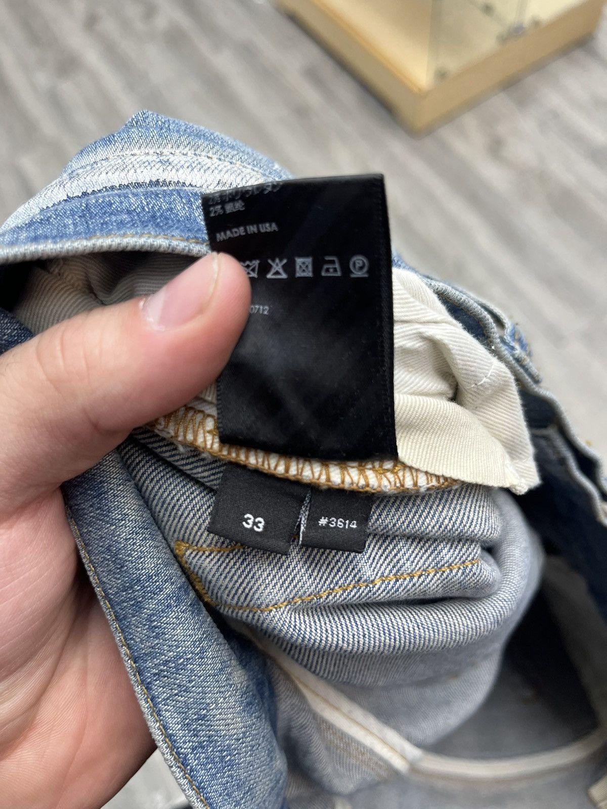 Amiri × Wes Lang Amiri x Wes Lang MX1 Demin Sketch jeans ‘Painted Indigo’ Size US 33 - 13 Thumbnail