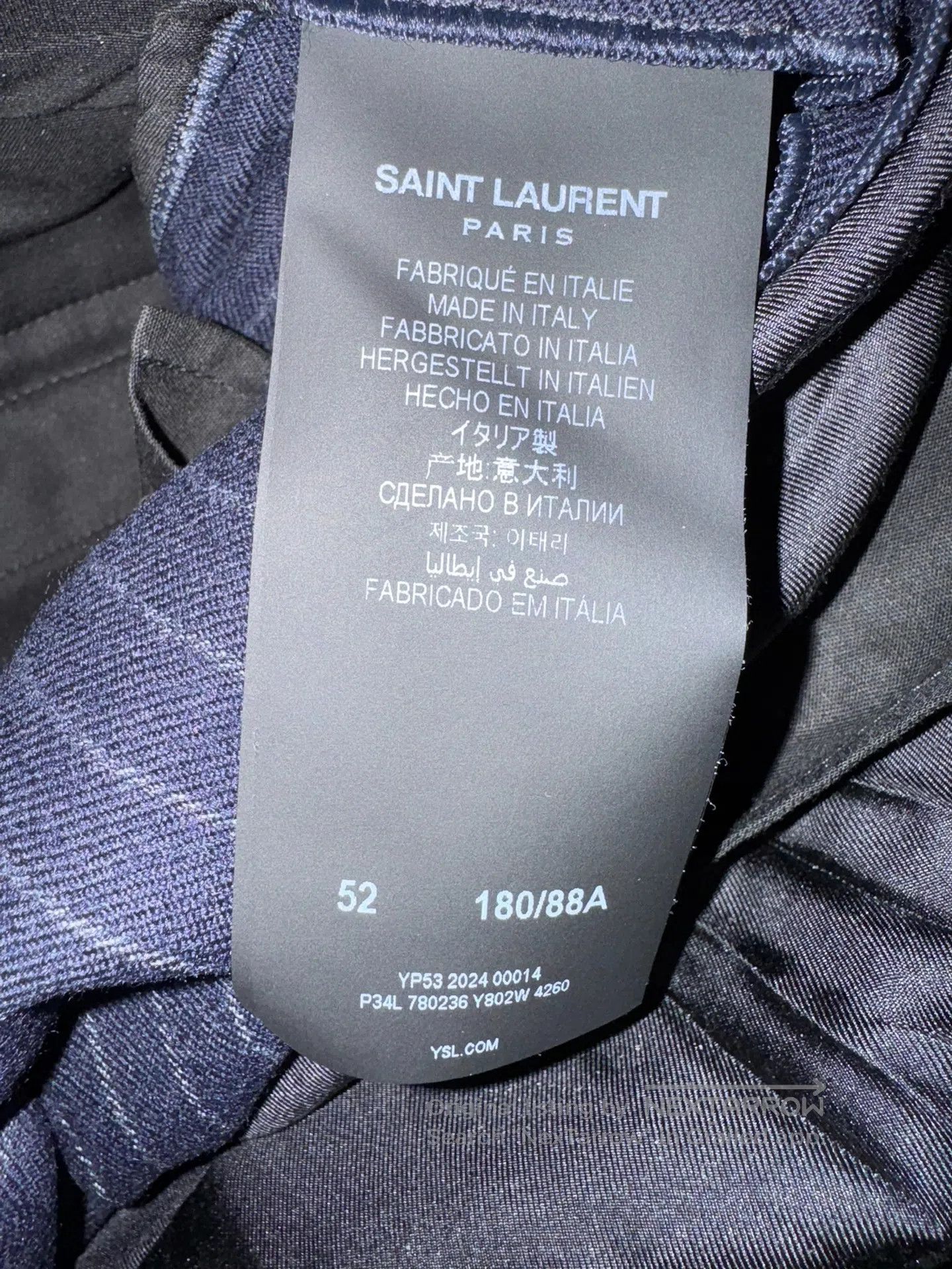 Saint Laurent Paris Saint Laurent Paris Double Pleat Flannel Trousers| Size US 36 / EU 52 - 5 Thumbnail