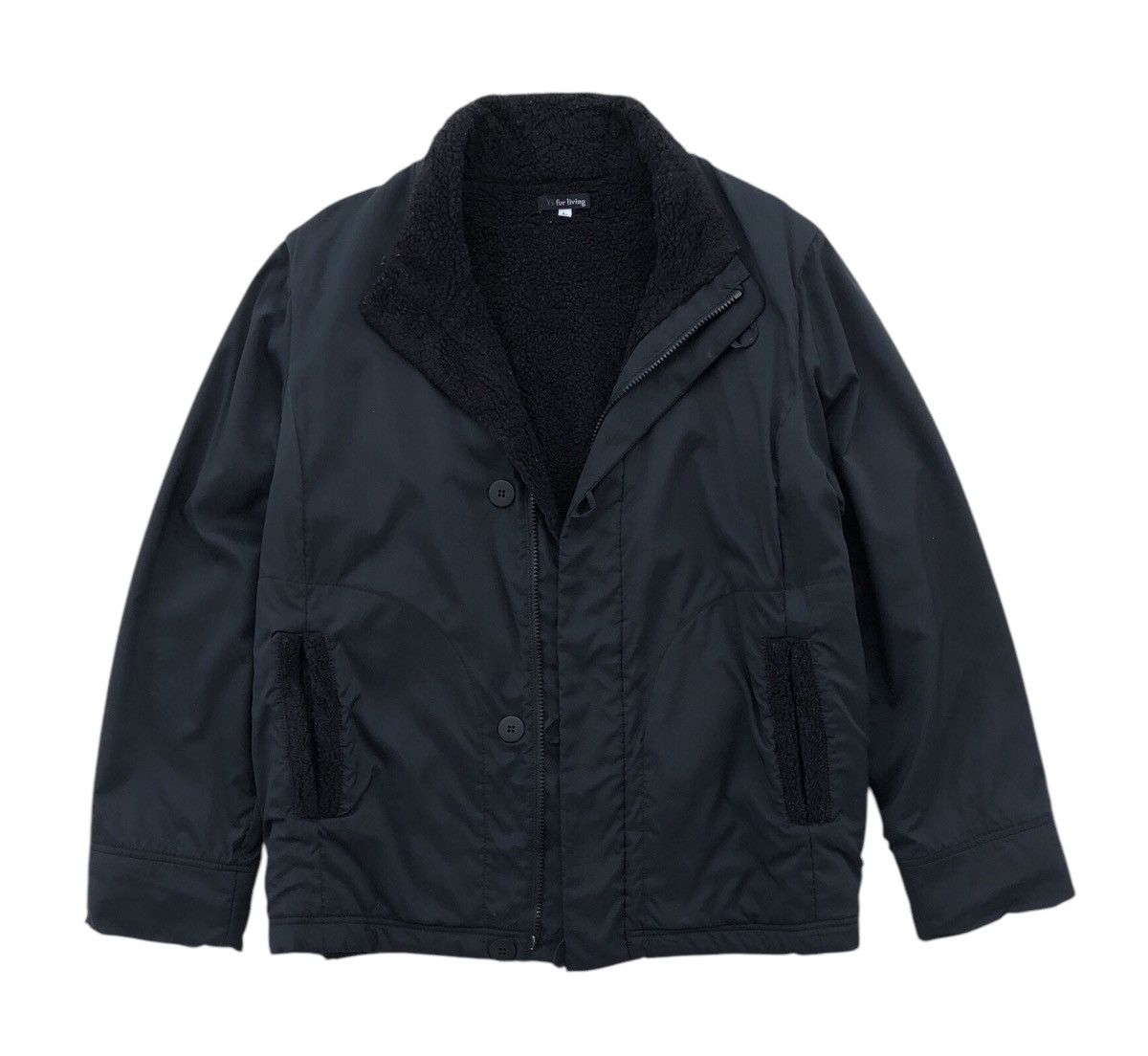 Y's Y's for living Lined Fleece Bomber Jacket Size L / US 10 / IT 46 - 6 Thumbnail