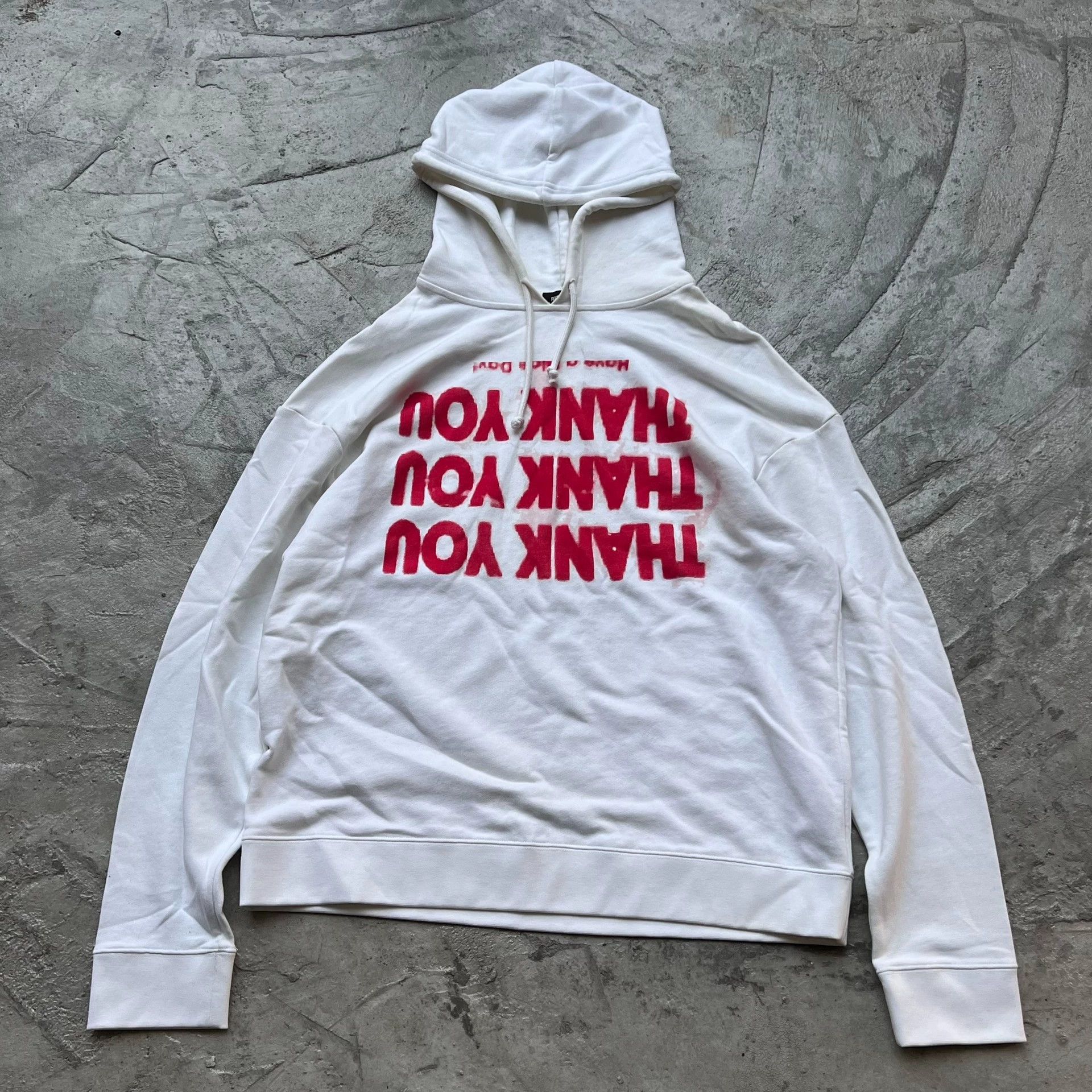 Raf simons thank you hoodie best sale