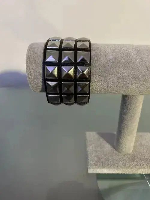 Other 3-Row Pyramid Studded Bracelet Size ONE SIZE - 1 Thumbnail