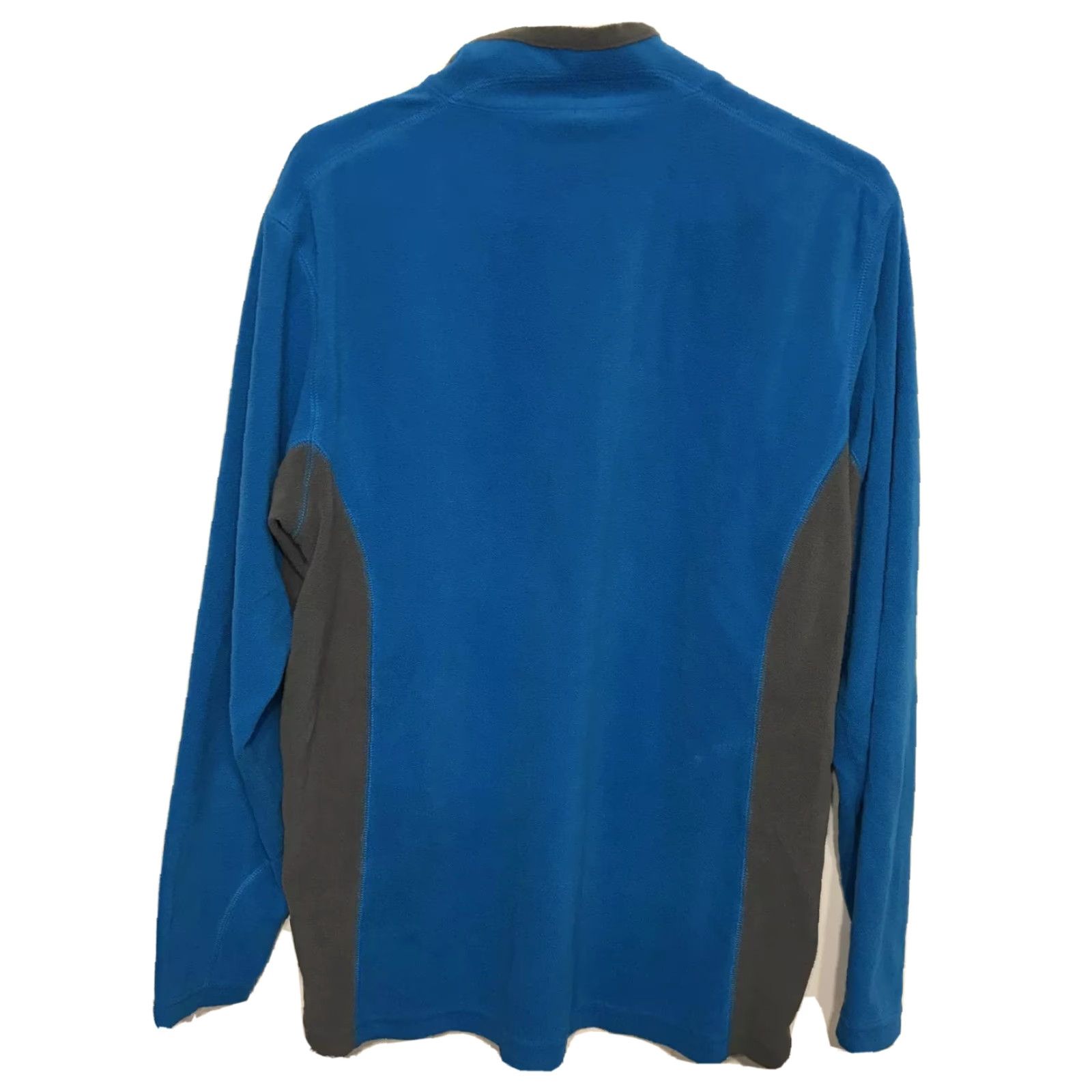 Vintage Columbia Fleece Jacket Women's Pullover Zip 1/4 Blue Gray Size M Regular Short Sleeve Casual Winter Fall Spring - Vintage No Size M / US 6-8 / IT 42-44 - 3 Thumbnail