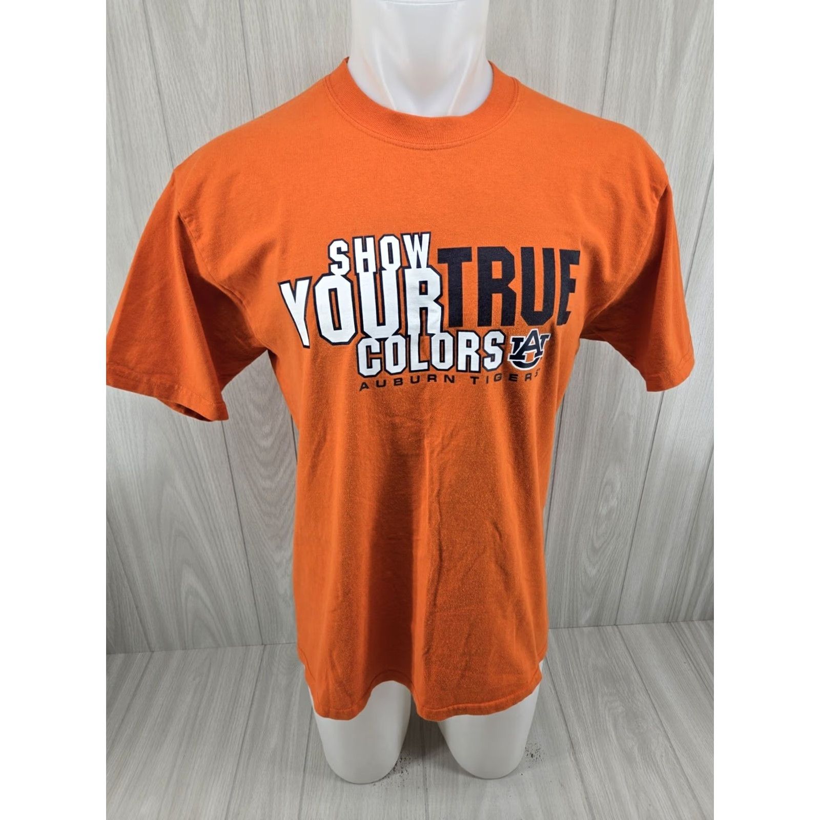 Jerzees Auburn Tigers Orange Mens T-Shirt Large Double Sided T-Shirt Mens L Orange Double-Sided Graphic Print 90s? Size US L / EU 52-54 / 3 - 3 Thumbnail