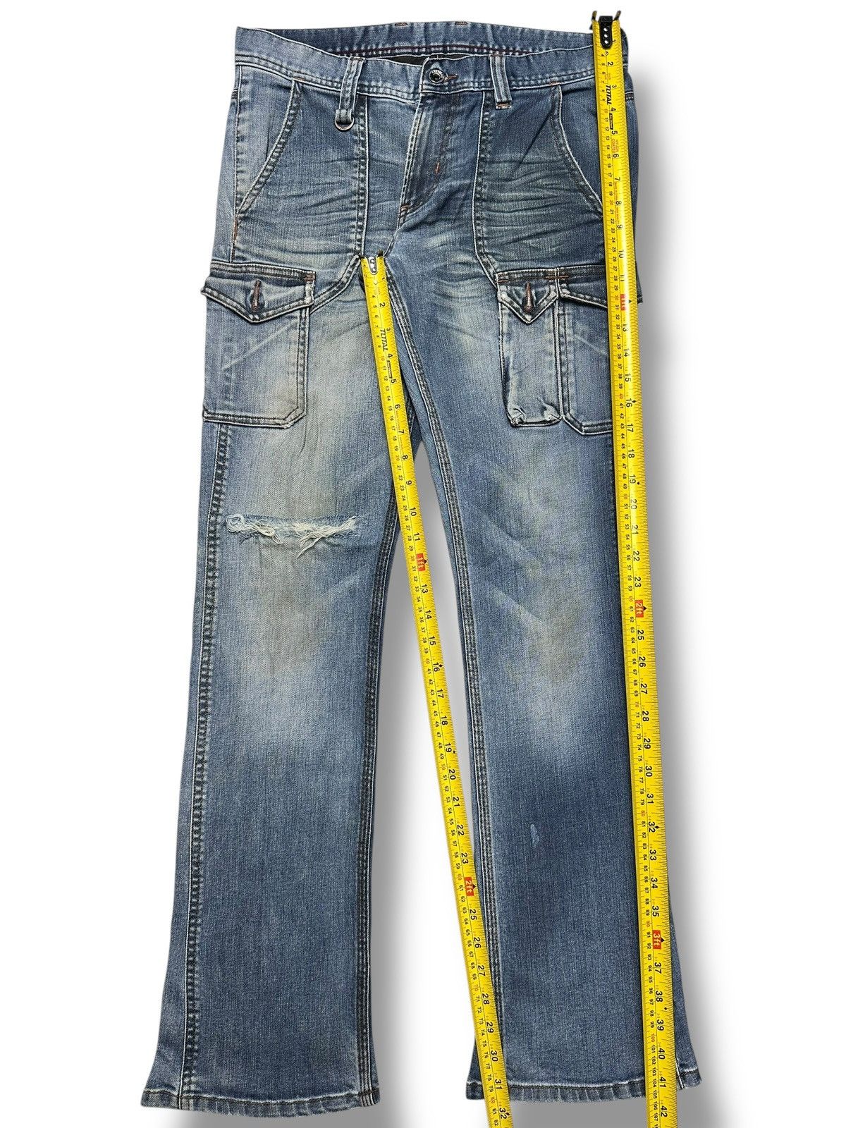 Nicole Club Hideaways Nicole Club Distressed BOOTCUT Multipocket Cargo Size US 32 / EU 48 - 18 Thumbnail