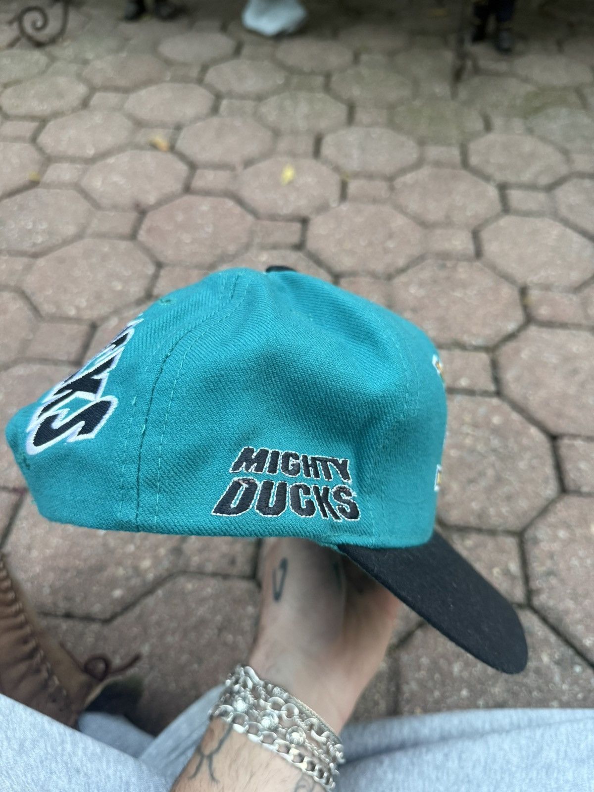 Vintage Vintage Mighty Duck Snapback NHL Official rare Size ONE SIZE - 10 Thumbnail