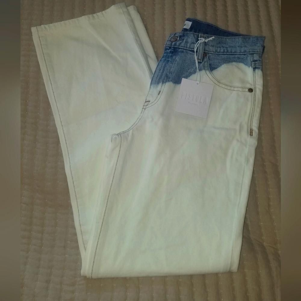 Designer NWT Pistola Bobbie Tidal Wave Jeans Size 26 Size 26" / US 2 / IT 38 - 1 Thumbnail