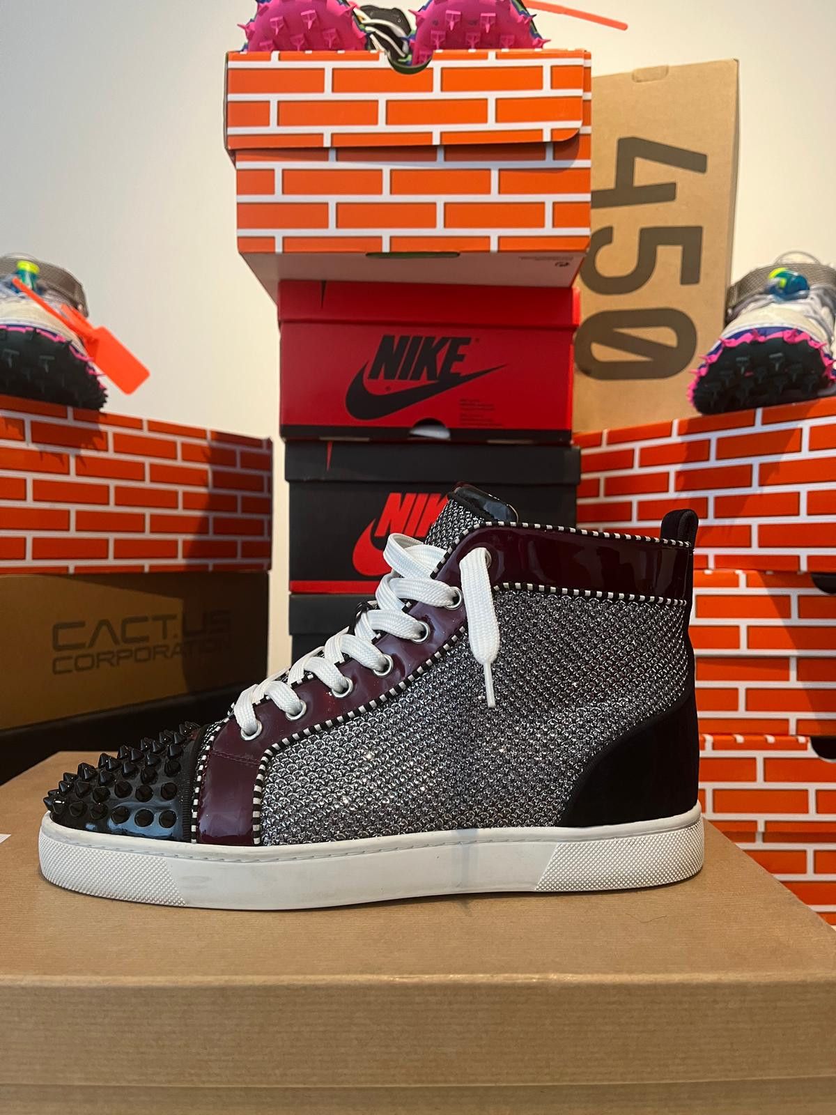 Christian Louboutin Christian Louboutin Woman’s High Top Trainers 39 1/2 Size US 8.5 / IT 38.5 - 4 Thumbnail