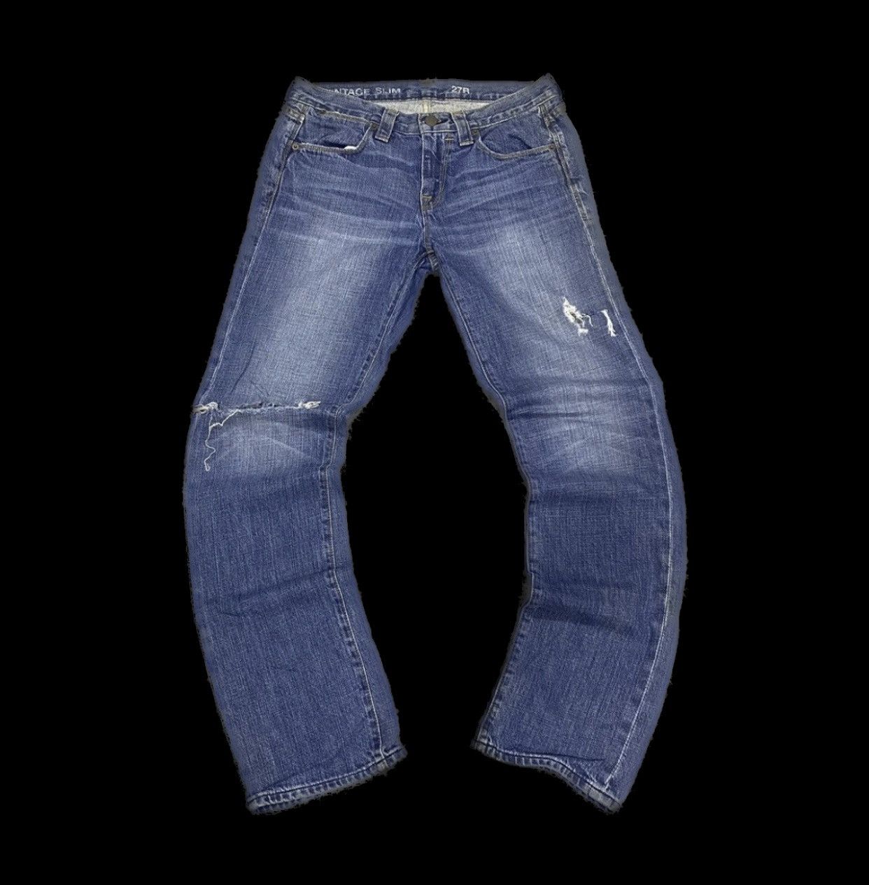 Beauty Beast × Japanese Brand × Vintage Sickk☠️ JCrew Ripped Vintage Washed Jeans 90s Size US 31 - 1 Thumbnail