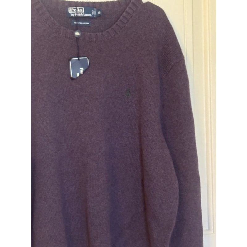 Polo Ralph Lauren NWT POLO RALPH LAUREN Crewneck Purple Men's Sweater XXL Size US XXL / EU 58 / 5 - 6 Thumbnail
