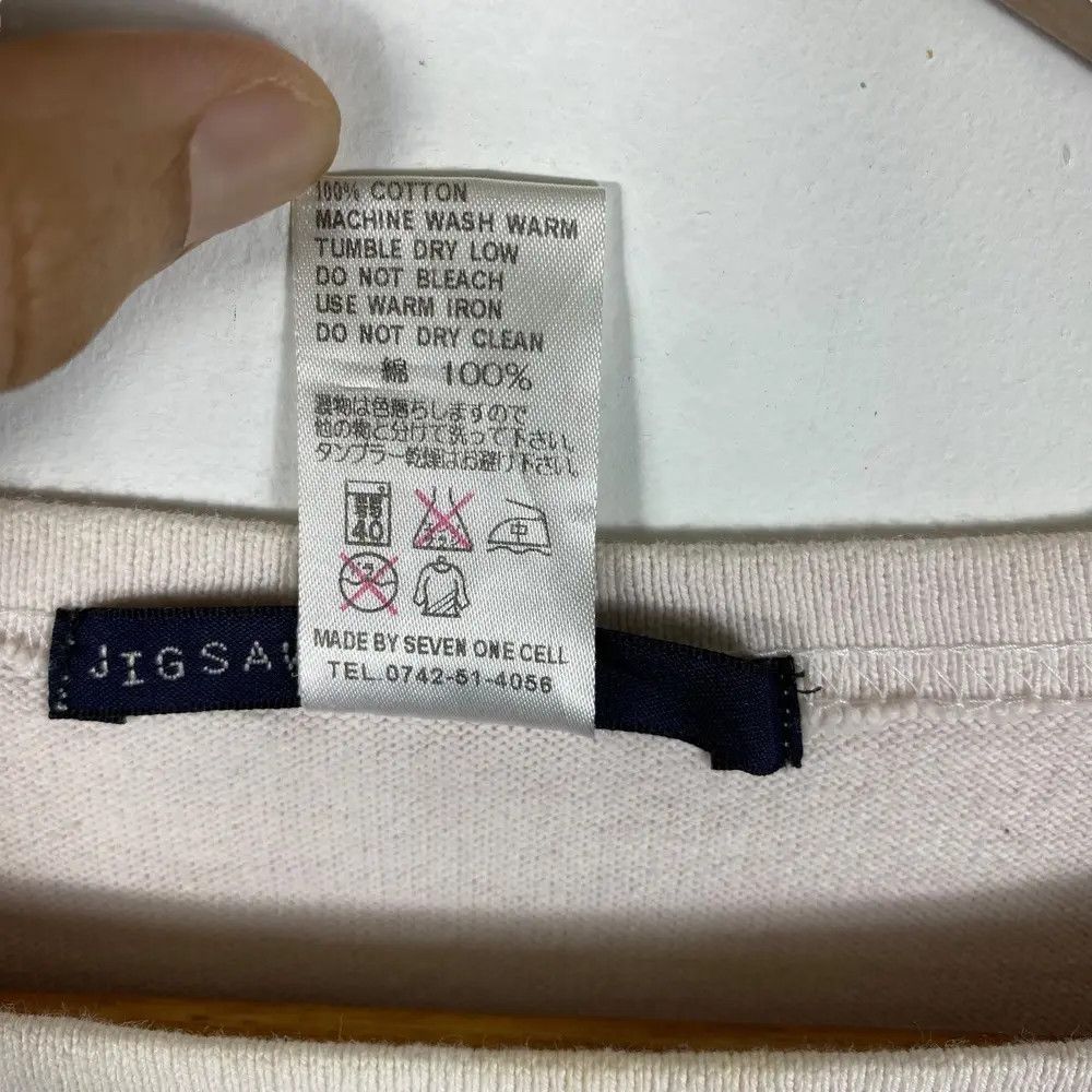 Jigsaw Japanese Brand JIGSAW Rough Long Sleeve Tee Shirt Size 2 Size M / US 6-8 / IT 42-44 - 6 Thumbnail