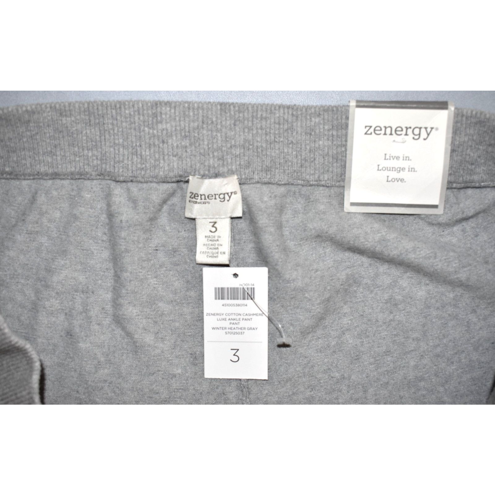 Chicos CHICOS ZENERGY Winter Cotton Cashmere Luxe Ankle Pants Sz 3 Size 39" - 3 Thumbnail